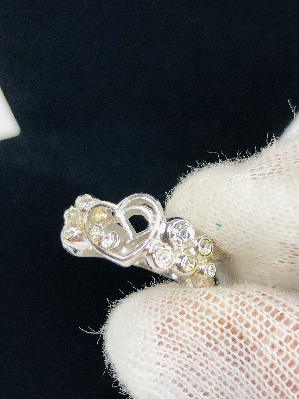 Dior Dior encrusted D ring size 5 Size ONE SIZE - 2 Thumbnail