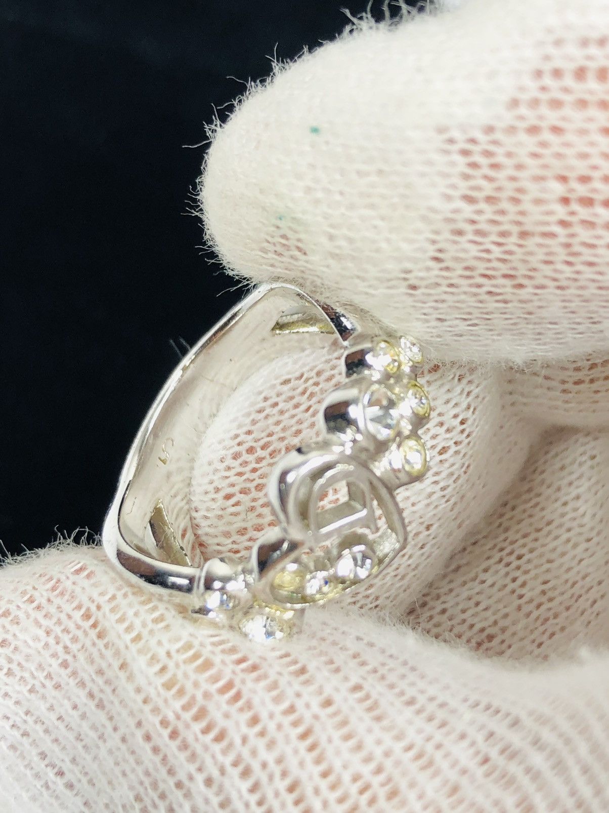 Dior Dior encrusted D ring size 5 Size ONE SIZE - 3 Thumbnail