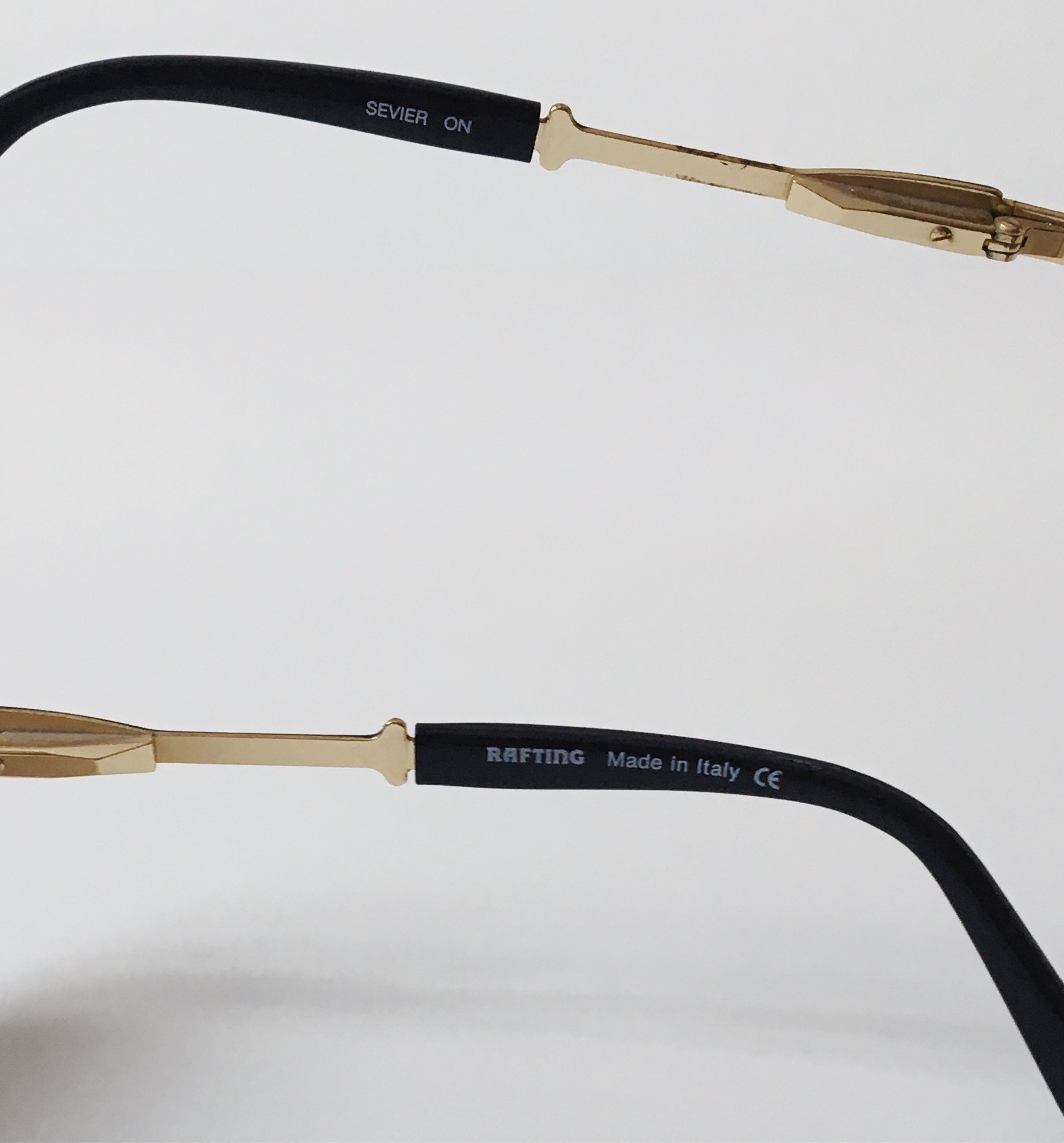 Vintage Rafting Vintage Square Sunglasses Black Frame 90s Size ONE SIZE - 5 Thumbnail