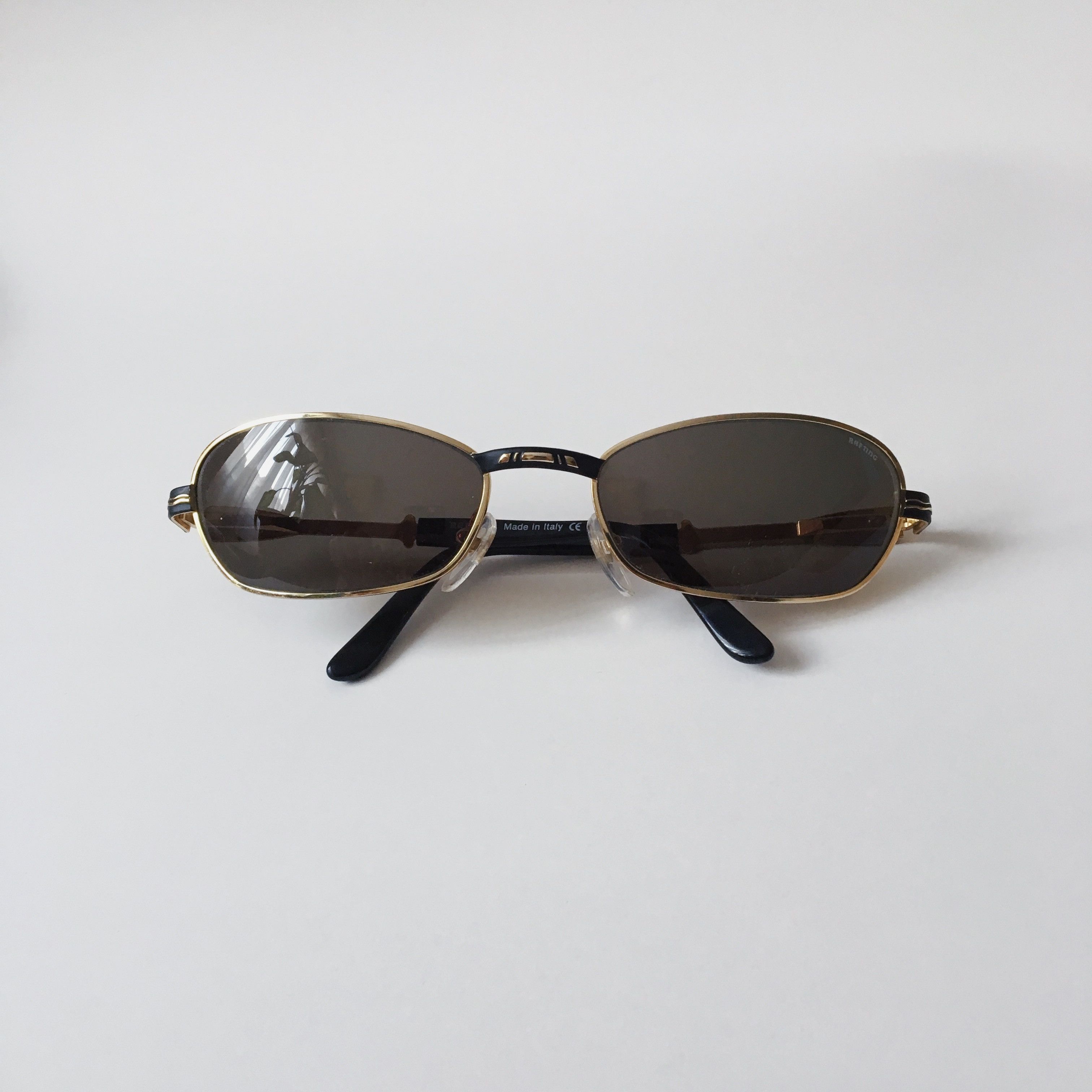 Vintage Rafting Vintage Square Sunglasses Black Frame 90s Size ONE SIZE - 3 Thumbnail