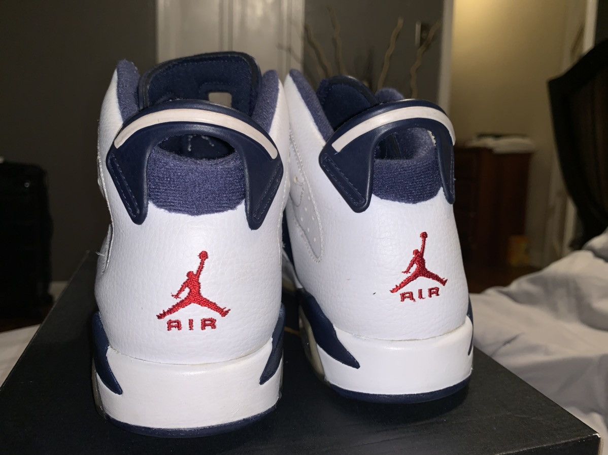 Jordan Brand Air Jordan 6 Retro GS Olympic 2012 Size US 6 / EU 39 - 2 Thumbnail