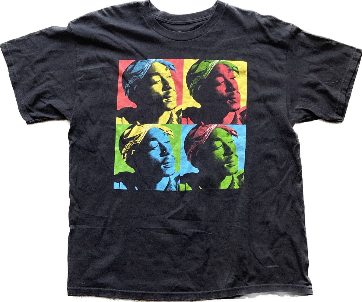 T-shirt Vintage Tupac Gridlock'd Makaveli - Années 90 - Taille XL - Noir - Occasion Très Bon état