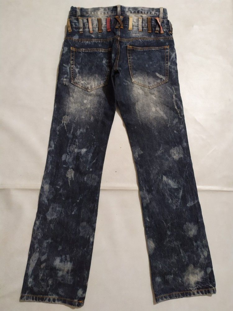 Japanese Brand 🔥NYLAUS Japanese Brand Double Waist Acid Wash Jeans Pants Size US 30 / EU 46 - 5 Thumbnail