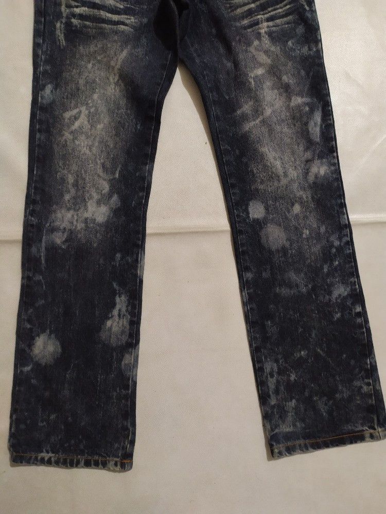 Japanese Brand 🔥NYLAUS Japanese Brand Double Waist Acid Wash Jeans Pants Size US 30 / EU 46 - 3 Thumbnail
