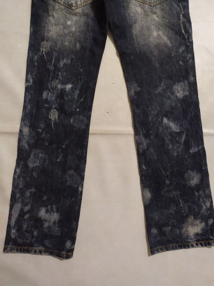 Japanese Brand 🔥NYLAUS Japanese Brand Double Waist Acid Wash Jeans Pants Size US 30 / EU 46 - 7 Thumbnail
