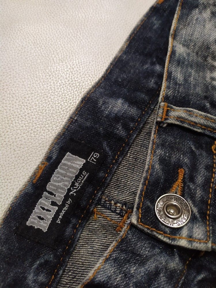 Japanese Brand 🔥NYLAUS Japanese Brand Double Waist Acid Wash Jeans Pants Size US 30 / EU 46 - 4 Thumbnail