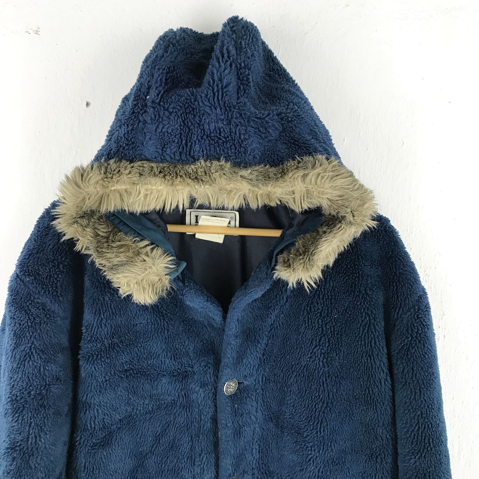 L.L. Bean Vintage L.L. BEAN Fleece Fur Button Up Jacket Size US M / EU 48-50 / 2 - 3 Thumbnail