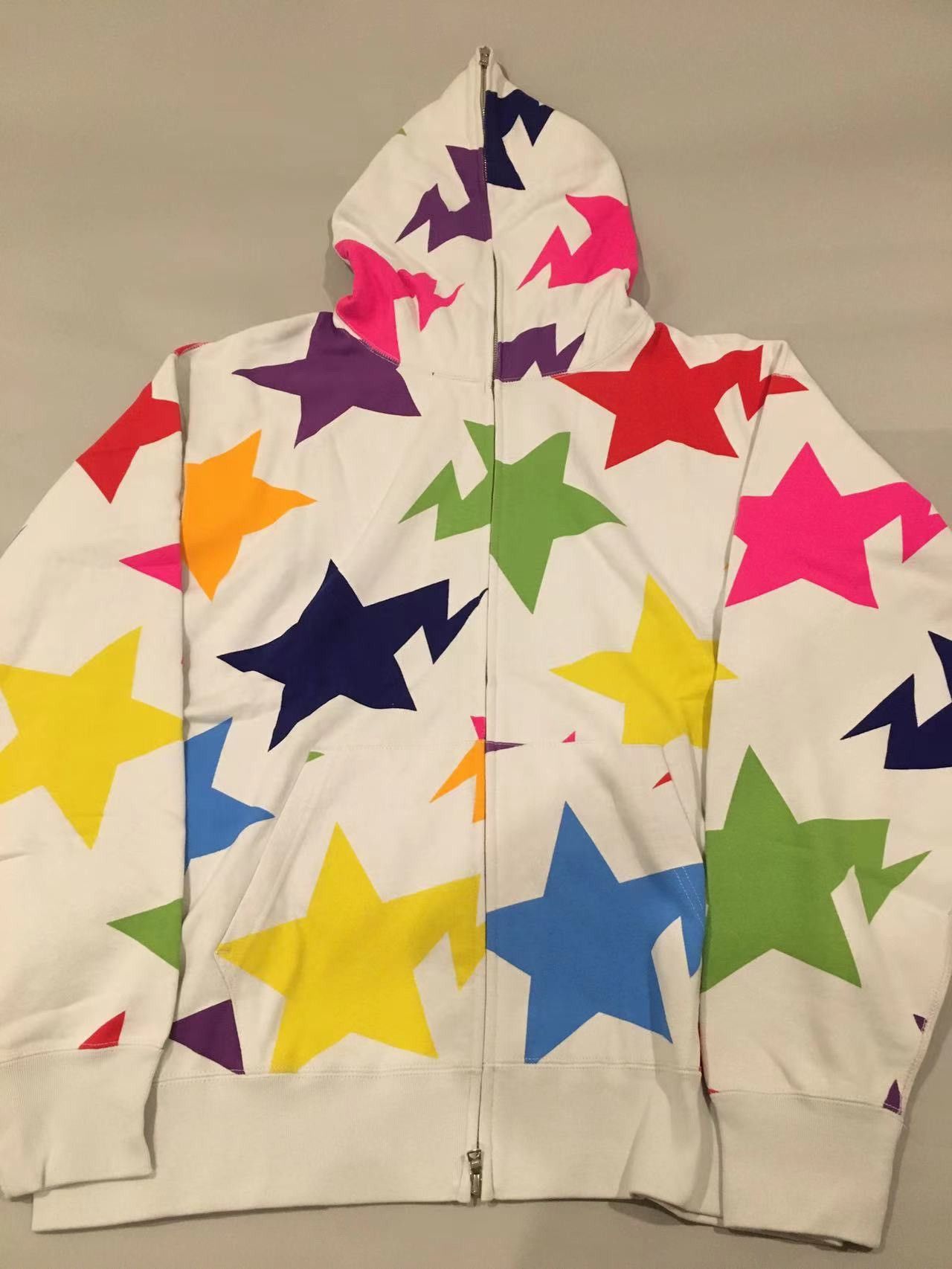 Popular Bapesta pattern relaxed fit full zip Hoodie