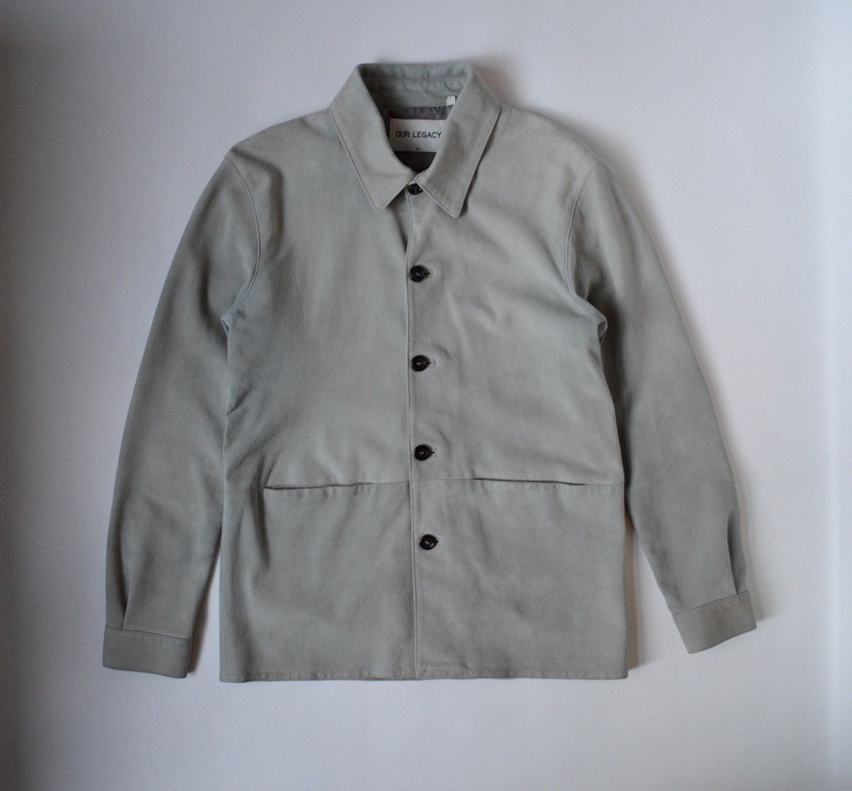 image of Our Legacy S/s 12 Suede Jacket in Stone, Men's (Size Medium)