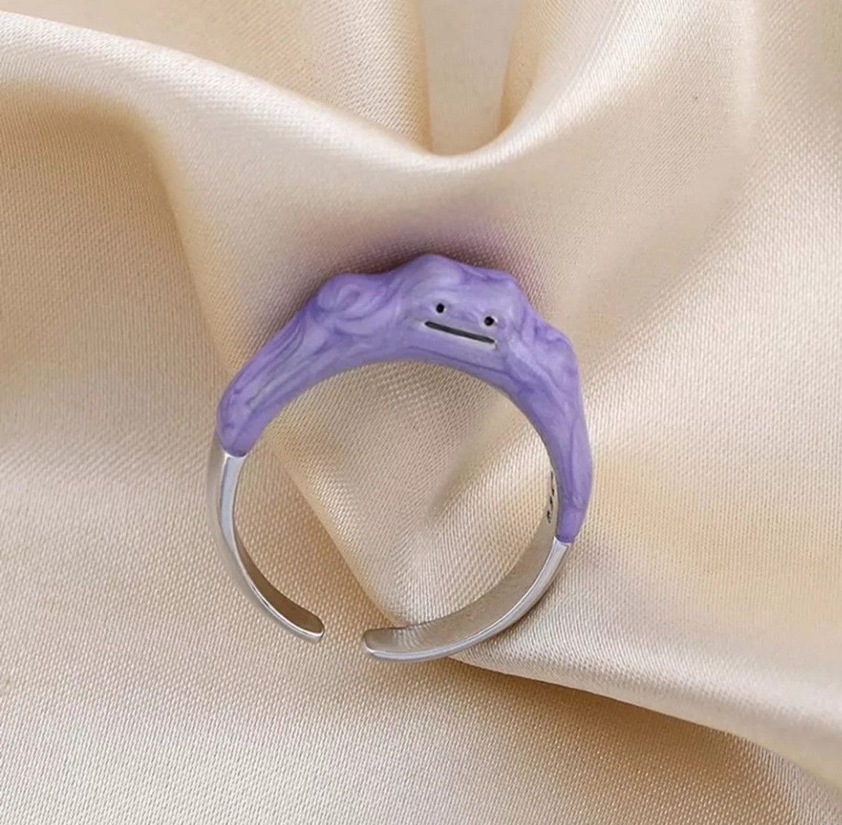 Jewelry x Vintage Purple Ring in Silver, Women's