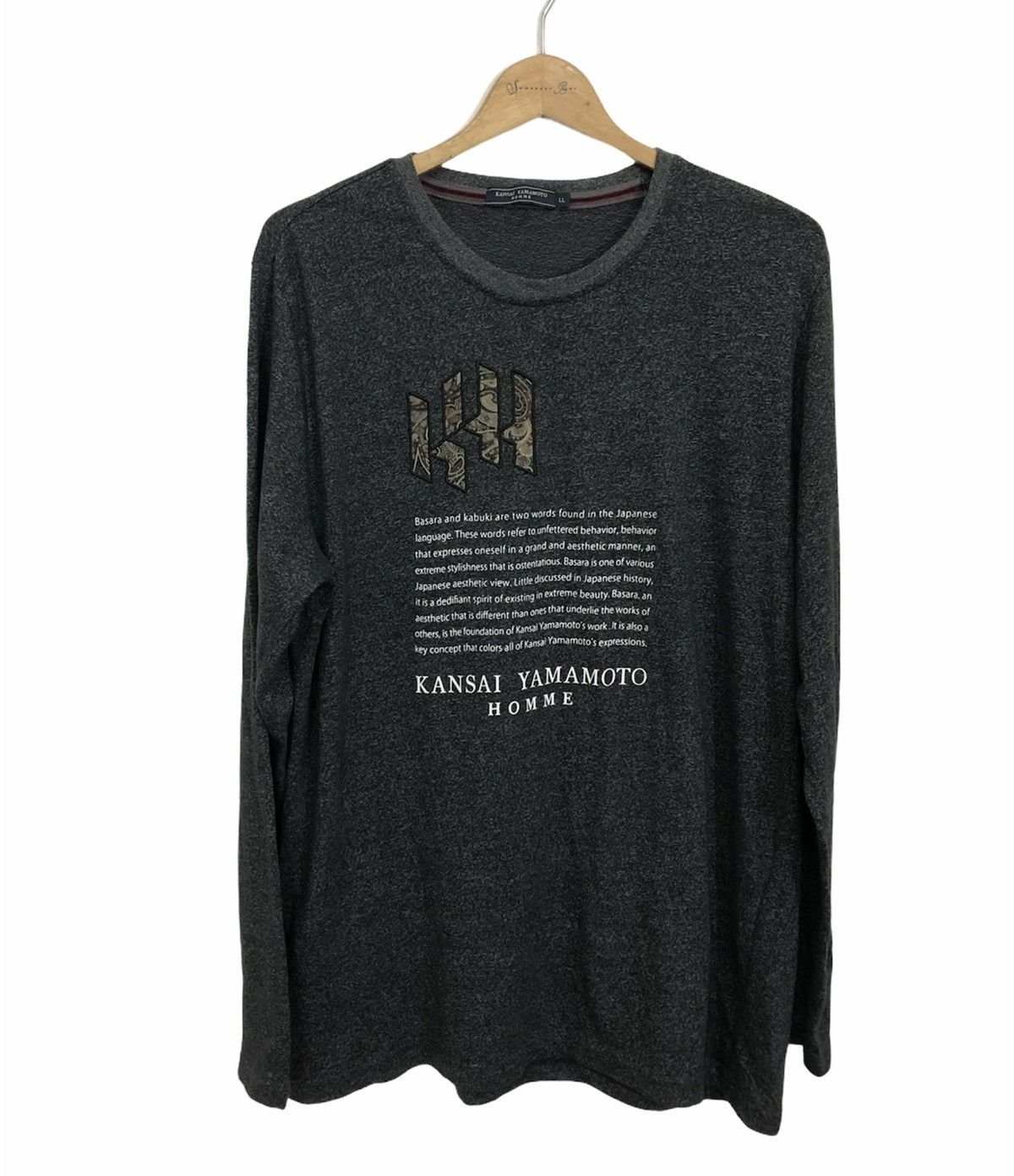 Kansai Yamamoto Kansai Yamamoto Homme Long Sleeve T-Shirt Size US L / EU 52-54 / 3 - 1 Thumbnail