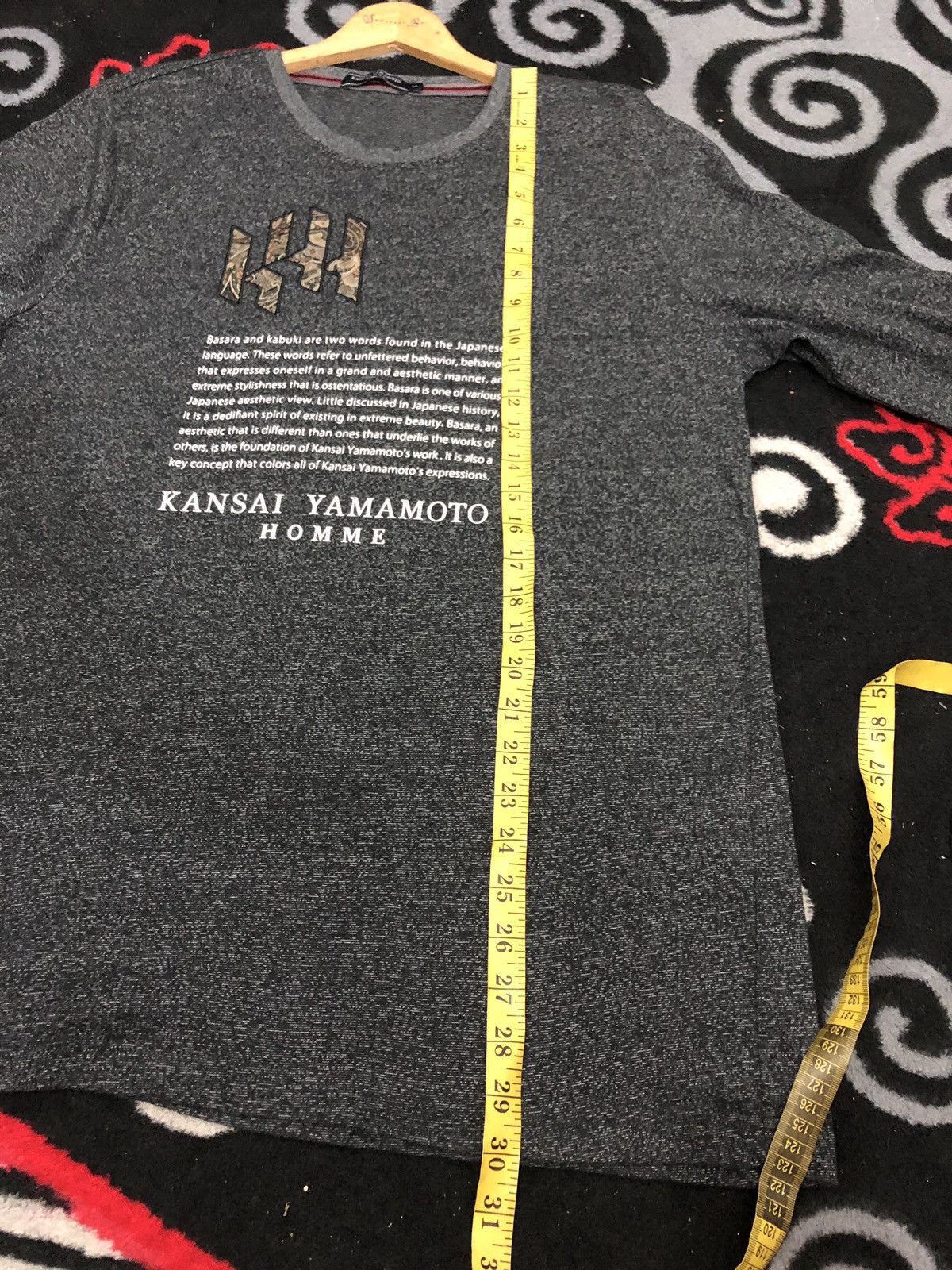 Kansai Yamamoto Kansai Yamamoto Homme Long Sleeve T-Shirt Size US L / EU 52-54 / 3 - 9 Thumbnail