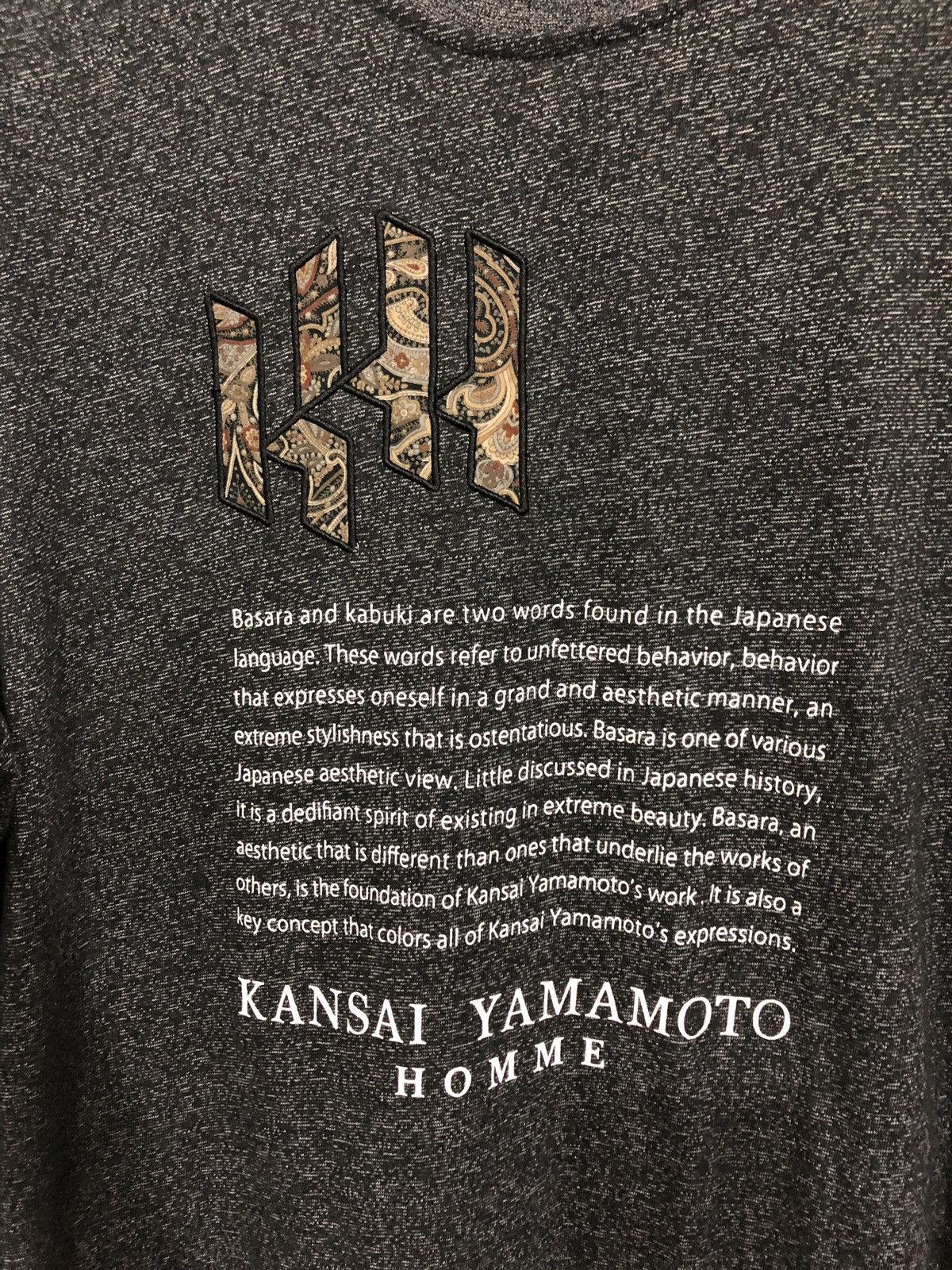 Kansai Yamamoto Kansai Yamamoto Homme Long Sleeve T-Shirt Size US L / EU 52-54 / 3 - 3 Thumbnail