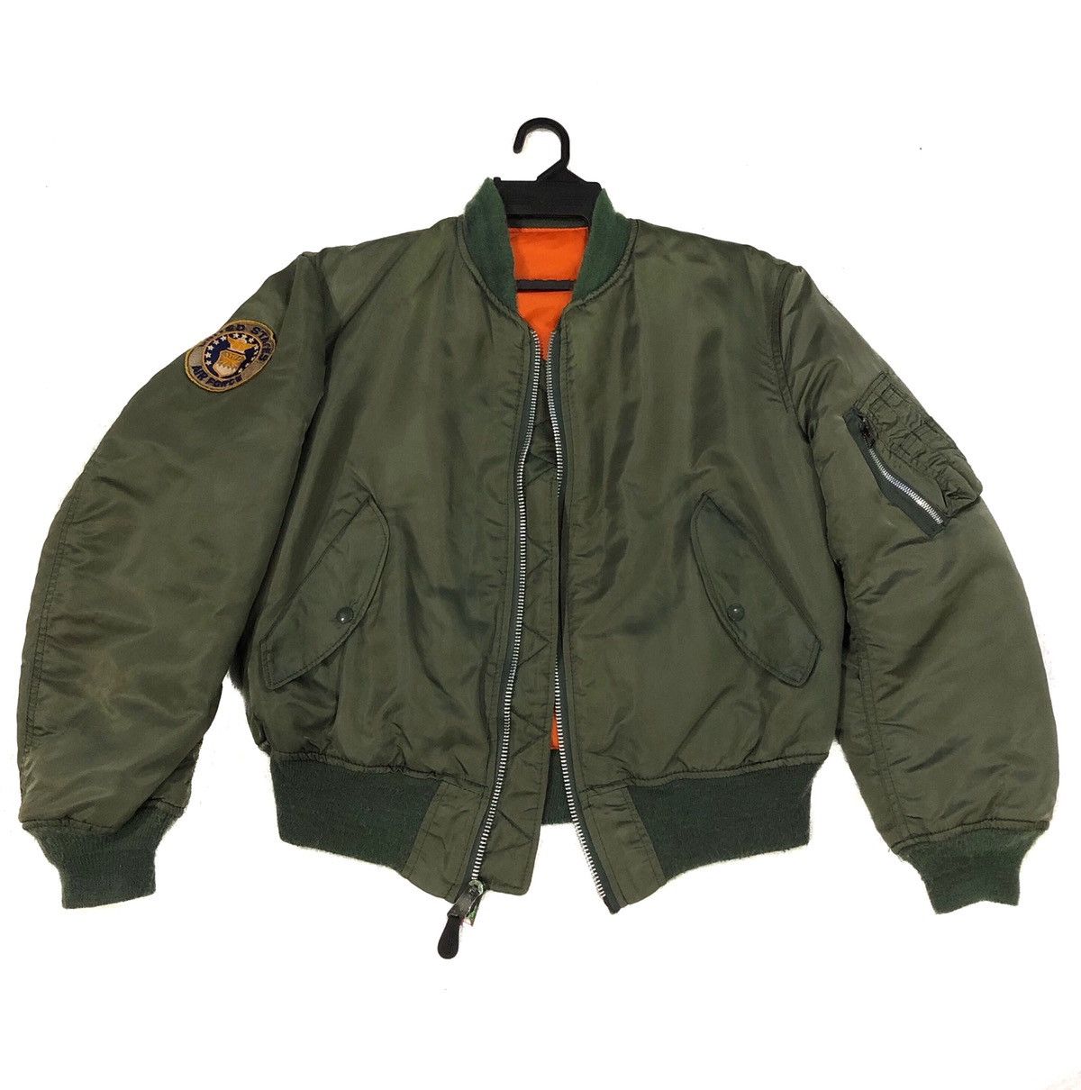 Alpha Industries Vintage Bomber Jacket Flyers Intermediate Ma-1 Military Size US M / EU 48-50 / 2 - 2 Thumbnail