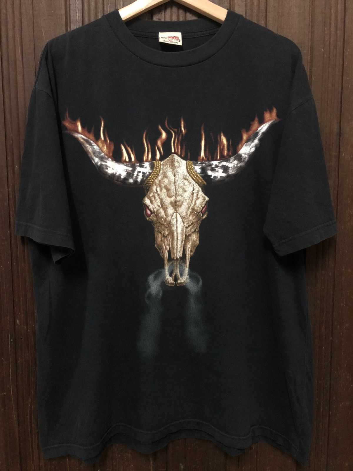Vintage × WWE × WWF Vintage Bootleg The Rock WWF Big Bull Logo Rare Tee Shirt Size US XL / EU 56 / 4 - 1 Thumbnail