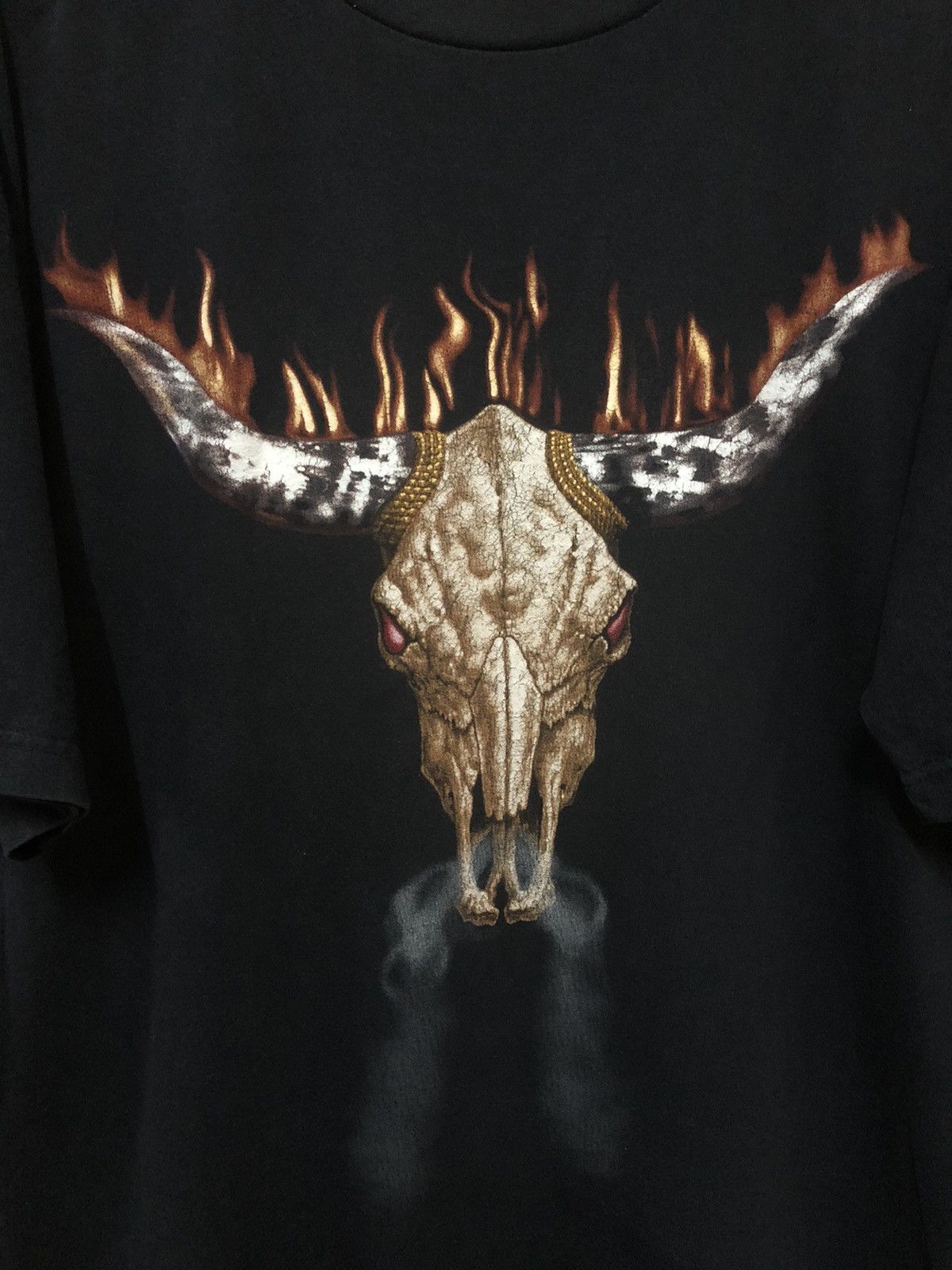 Vintage × WWE × WWF Vintage Bootleg The Rock WWF Big Bull Logo Rare Tee Shirt Size US XL / EU 56 / 4 - 2 Thumbnail