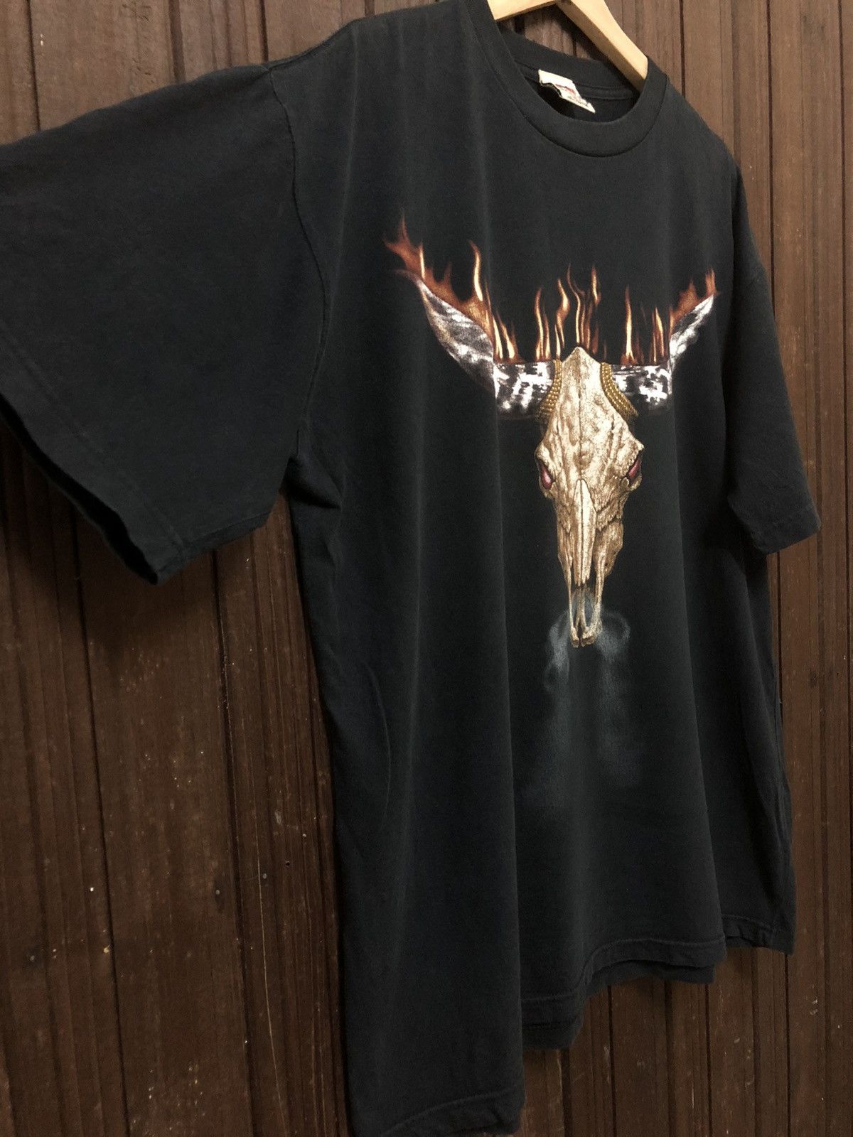 Vintage × WWE × WWF Vintage Bootleg The Rock WWF Big Bull Logo Rare Tee Shirt Size US XL / EU 56 / 4 - 4 Thumbnail