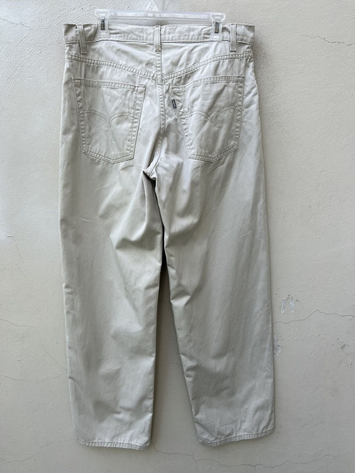 Levi's × Vintage Vintage 1998 Levi’s Silvertab White Baggy Chinos Trouser Size US 34 / EU 50 - 12 Thumbnail