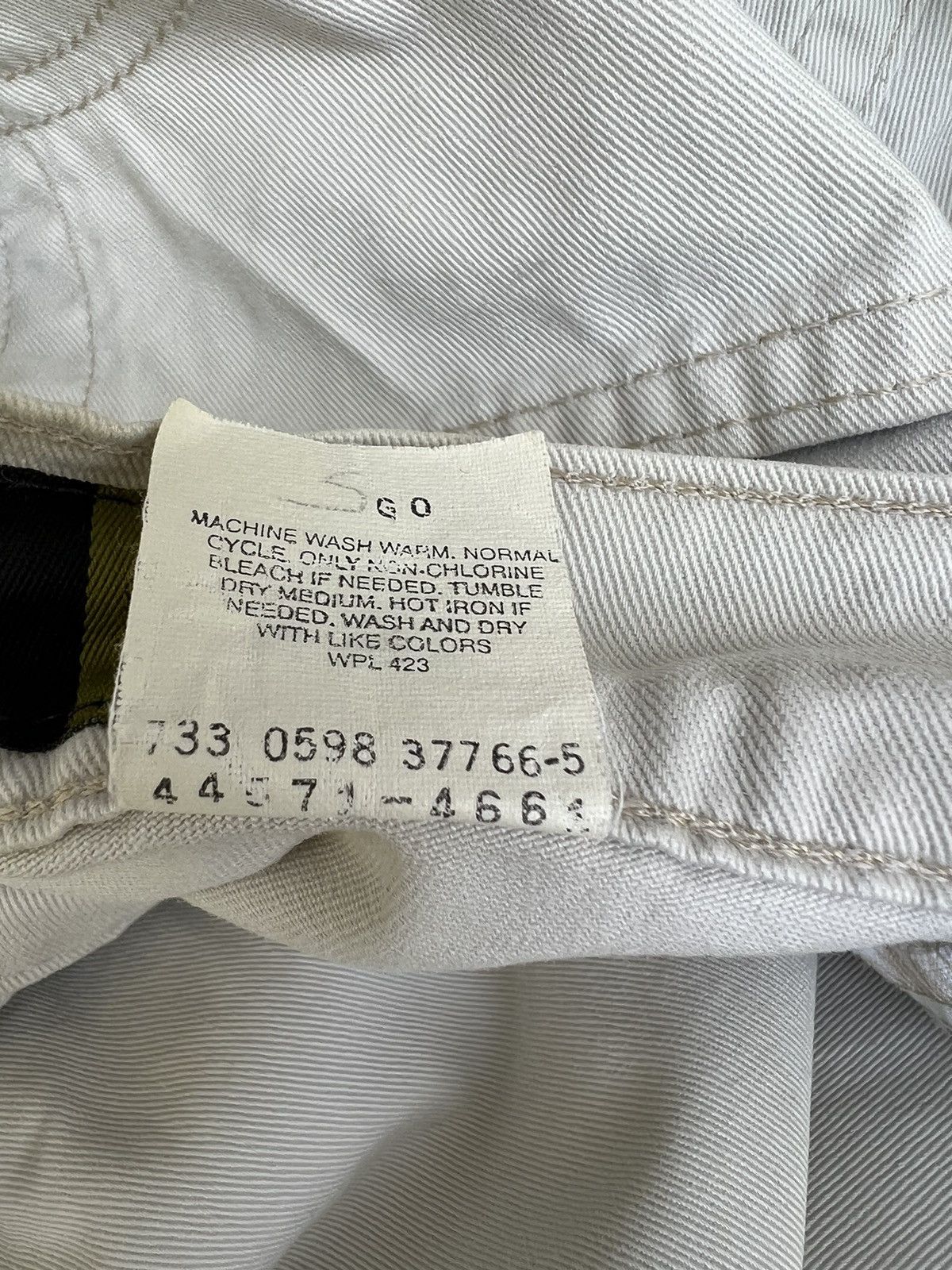 Levi's × Vintage Vintage 1998 Levi’s Silvertab White Baggy Chinos Trouser Size US 34 / EU 50 - 19 Thumbnail