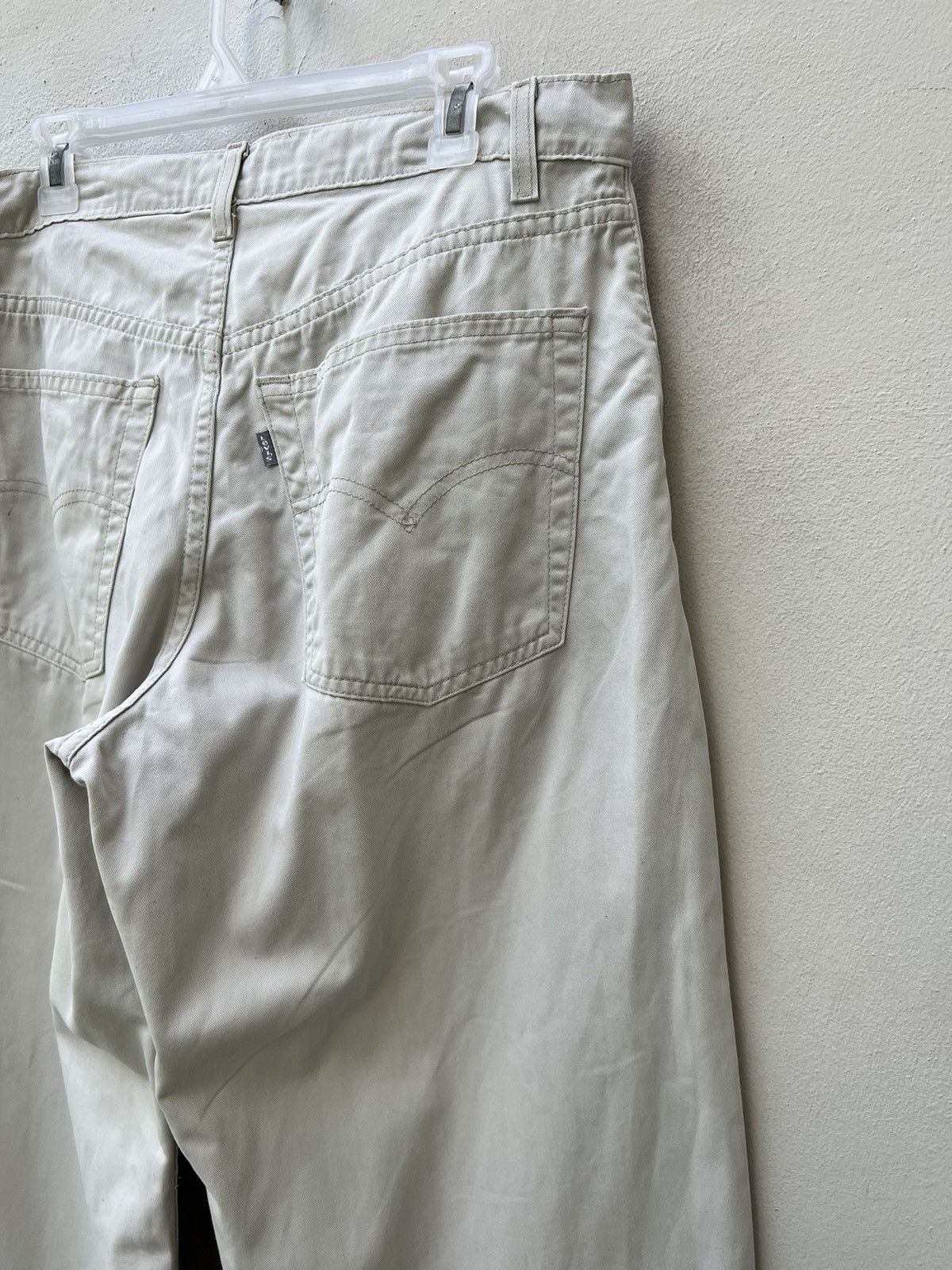 Levi's × Vintage Vintage 1998 Levi’s Silvertab White Baggy Chinos Trouser Size US 34 / EU 50 - 15 Thumbnail