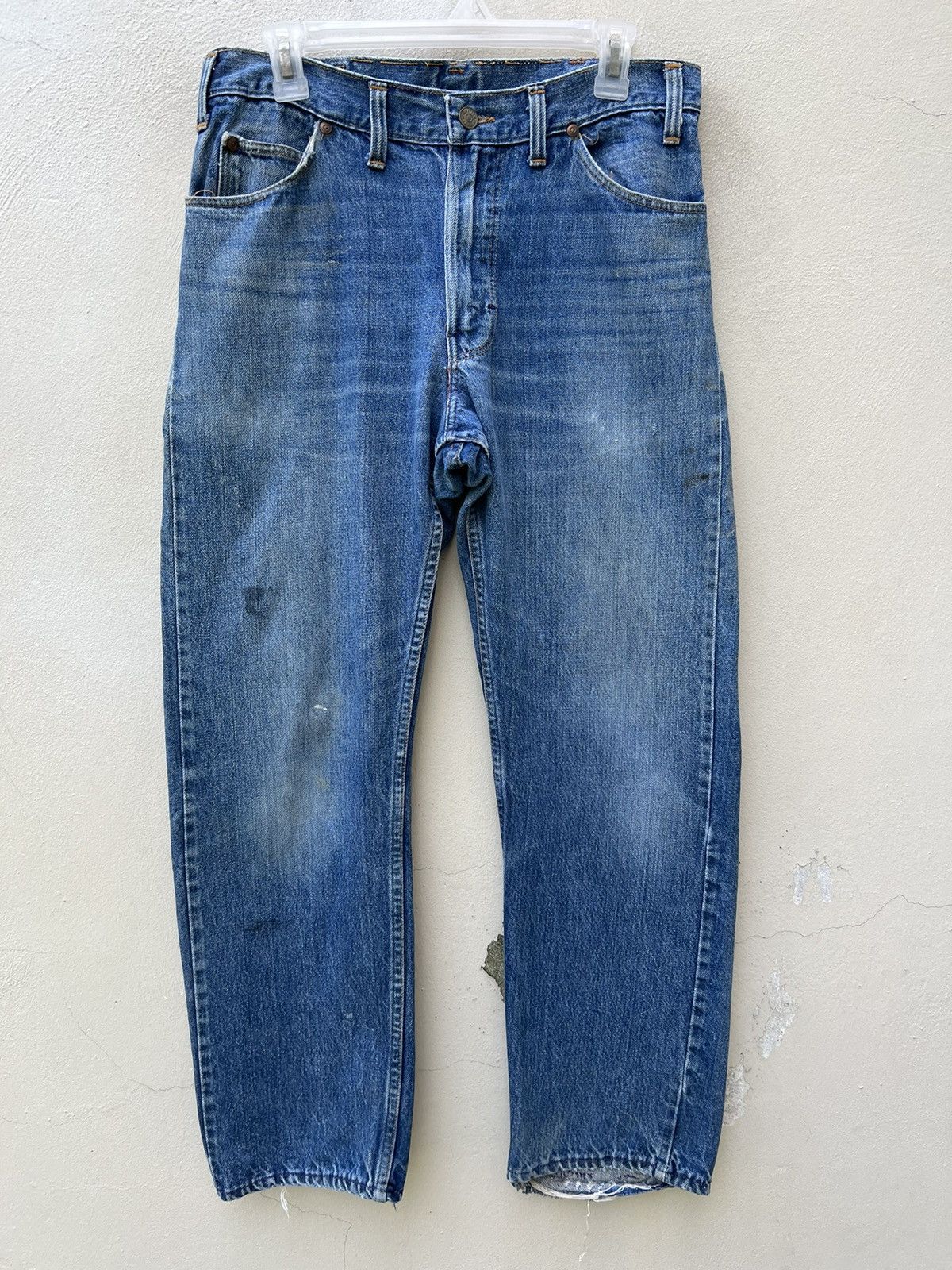 Vintage Vintage 60s Jc Penny Ranchcraft Distress Denim Trashed Jeans Size US 31 - 6 Thumbnail