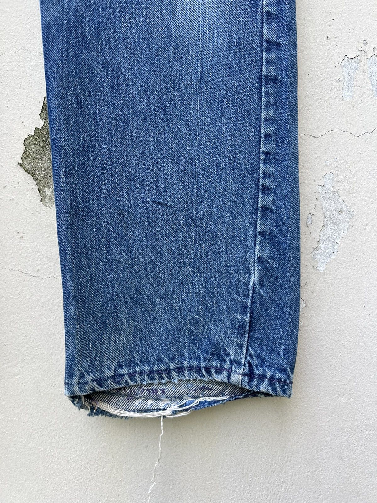 Vintage Vintage 60s Jc Penny Ranchcraft Distress Denim Trashed Jeans Size US 31 - 15 Thumbnail