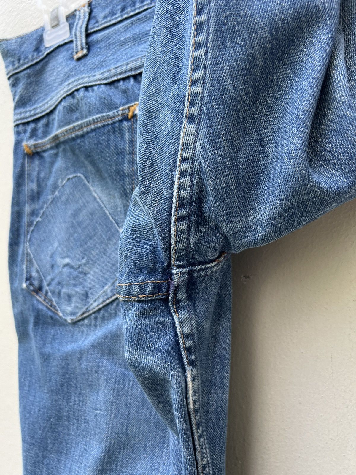 Vintage Vintage 60s Jc Penny Ranchcraft Distress Denim Trashed Jeans Size US 31 - 24 Thumbnail