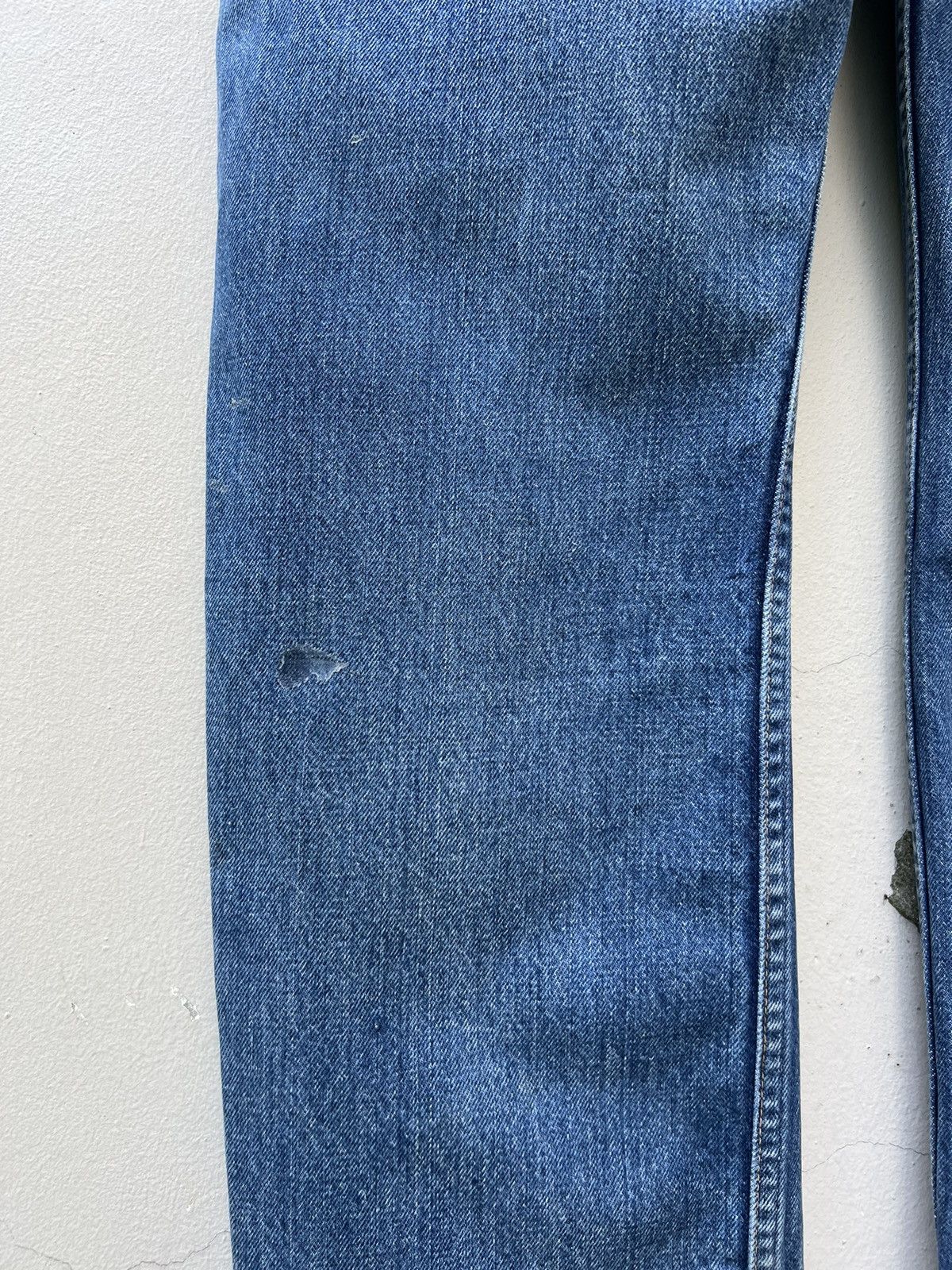 Vintage Vintage 60s Jc Penny Ranchcraft Distress Denim Trashed Jeans Size US 31 - 18 Thumbnail