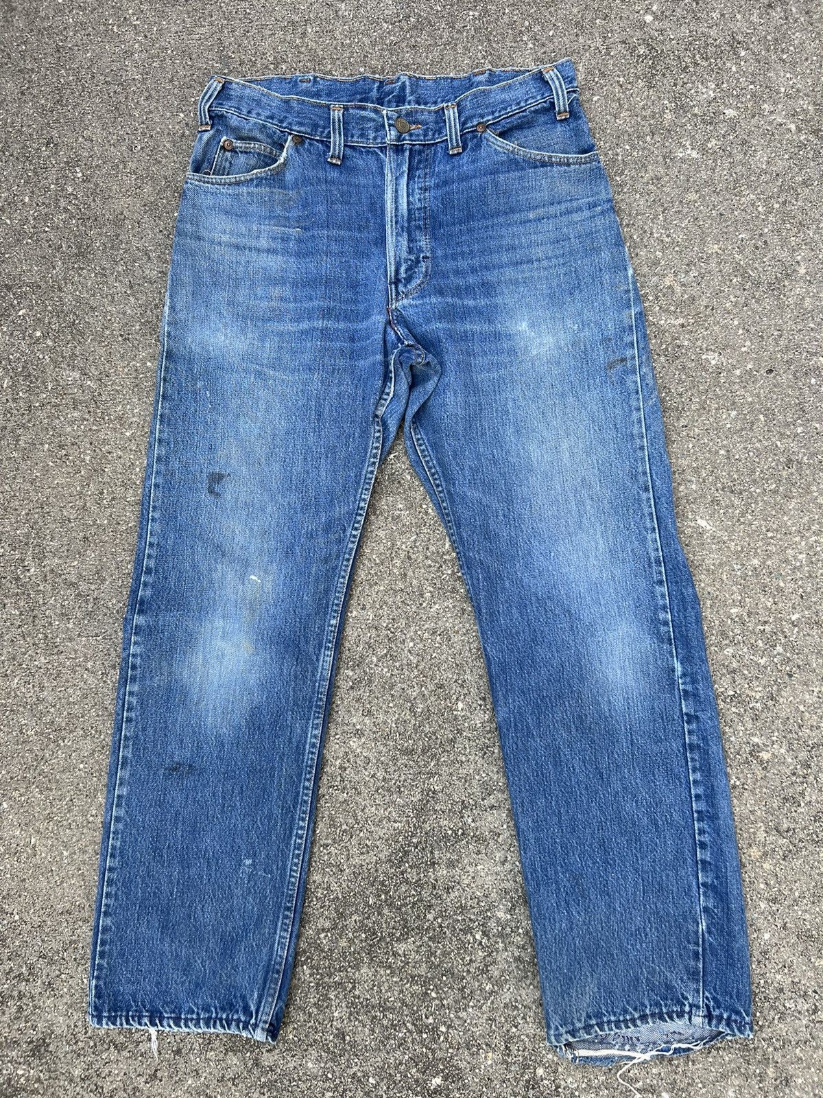 Vintage Vintage 60s Jc Penny Ranchcraft Distress Denim Trashed Jeans Size US 31 - 1 Thumbnail