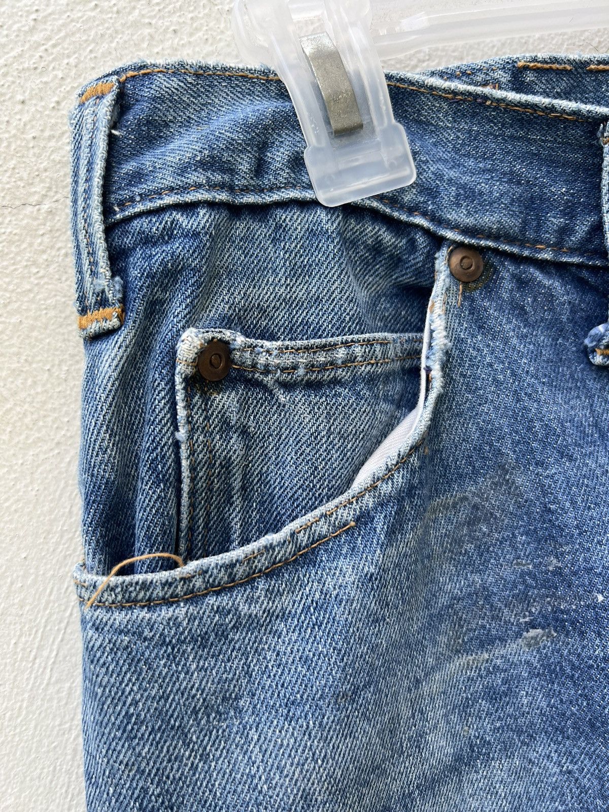 Vintage Vintage 60s Jc Penny Ranchcraft Distress Denim Trashed Jeans Size US 31 - 9 Thumbnail