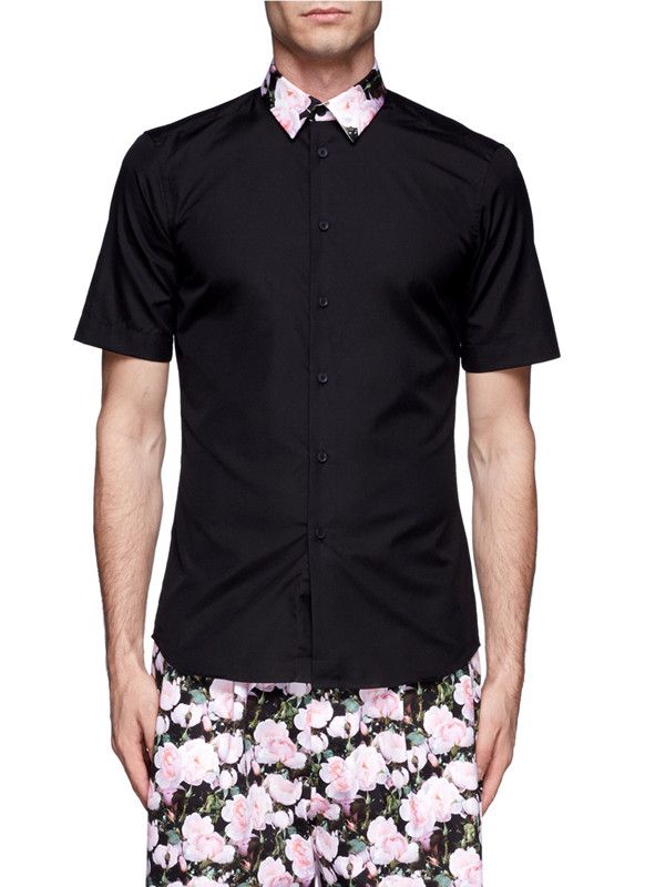 Givenchy Givenchy Floral Collar Shirts 38 Size US S / EU 44-46 / 1 - 1 Thumbnail