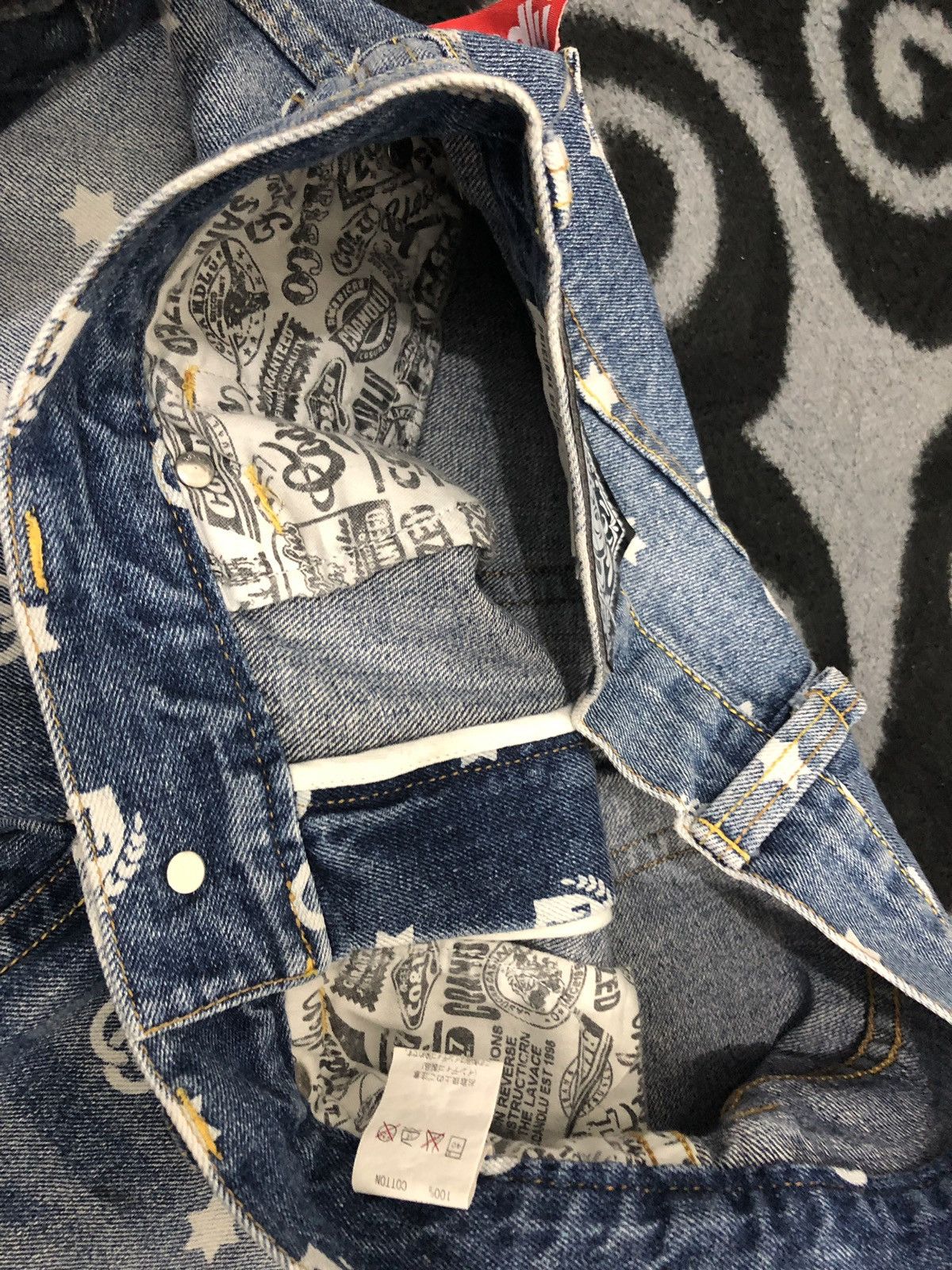 Japanese Brand Full Print Co & Lu Denim Jeans Size US 31 - 10 Thumbnail