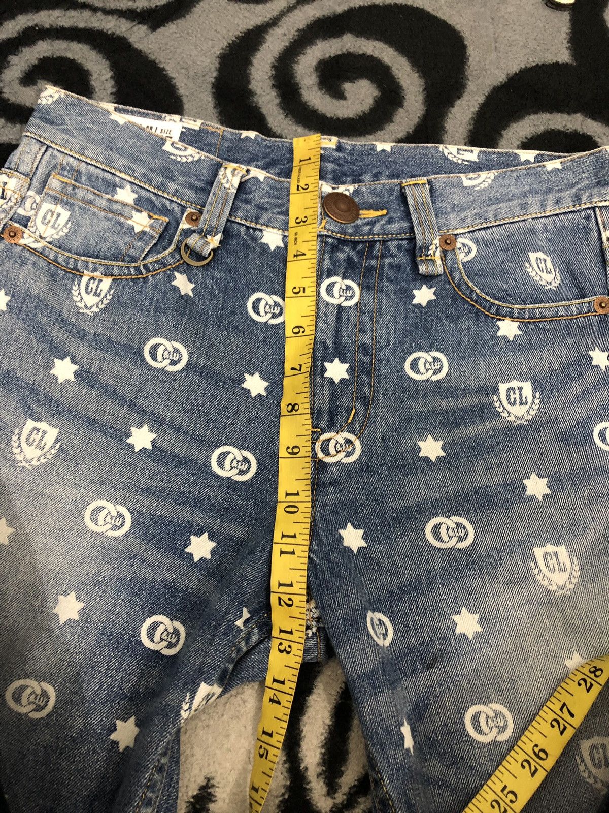 Japanese Brand Full Print Co & Lu Denim Jeans Size US 31 - 12 Thumbnail