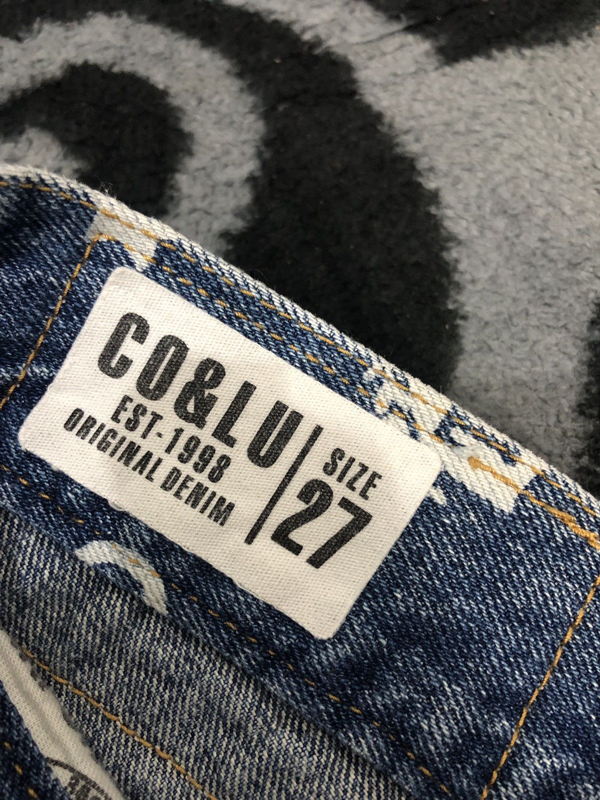 Japanese Brand Full Print Co & Lu Denim Jeans Size US 31 - 8 Thumbnail