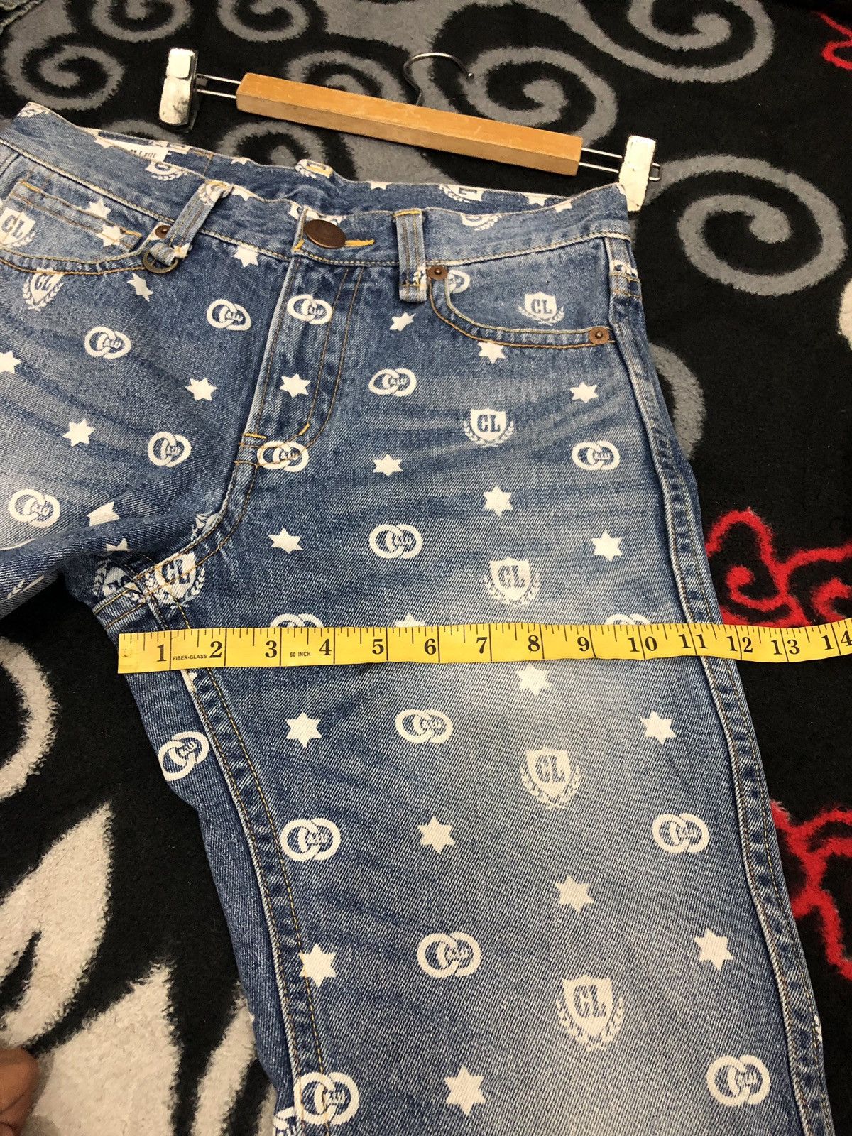 Japanese Brand Full Print Co & Lu Denim Jeans Size US 31 - 13 Thumbnail