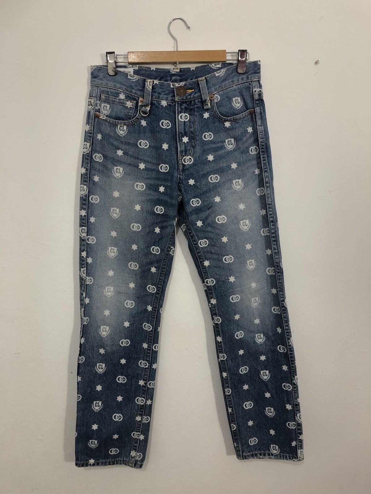 Japanese Brand Full Print Co & Lu Denim Jeans Size US 31 - 1 Thumbnail