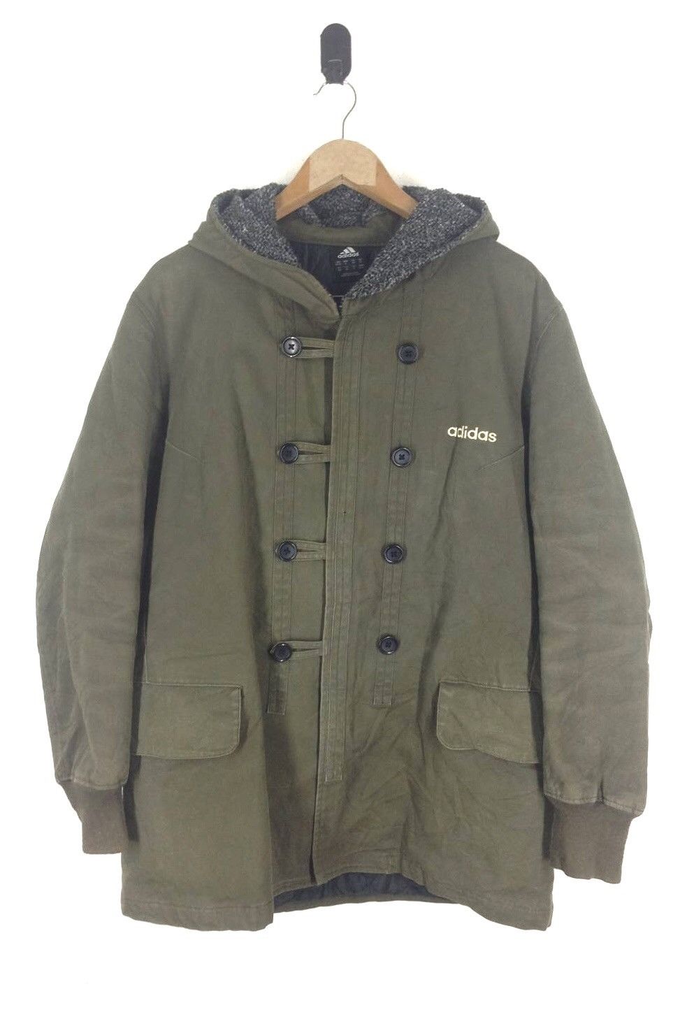 Adidas ADIDAS LONG JACKET ADIDAS COAT (MILITARY STYLE) - cw21 Size US M / EU 48-50 / 2 - 1 Thumbnail