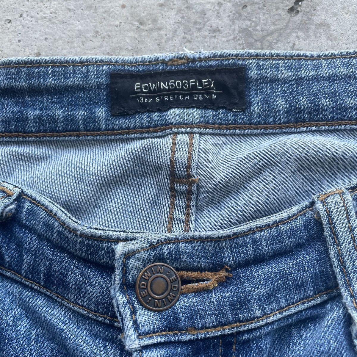 Edwin Vintage Edwin 503 Faded Denim Jeans Pants W32 Size US 32 / EU 48 - 6 Thumbnail