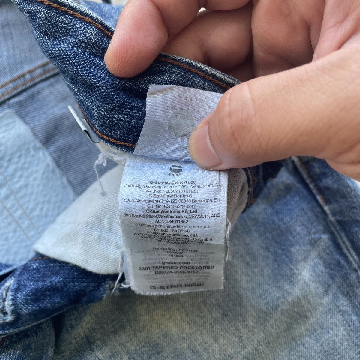 G-Star Rare🔥 G Star Raw Distressed Denim Jeans Pants Faded W30x32 Size US 30 / EU 46 - 9 Thumbnail