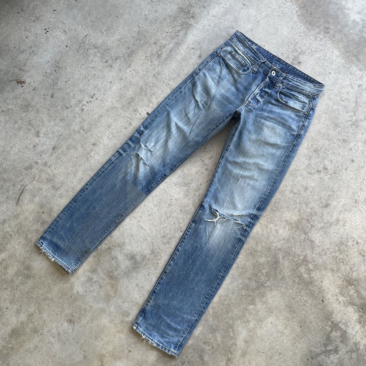 G-Star Rare🔥 G Star Raw Distressed Denim Jeans Pants Faded W30x32 Size US 30 / EU 46 - 3 Thumbnail