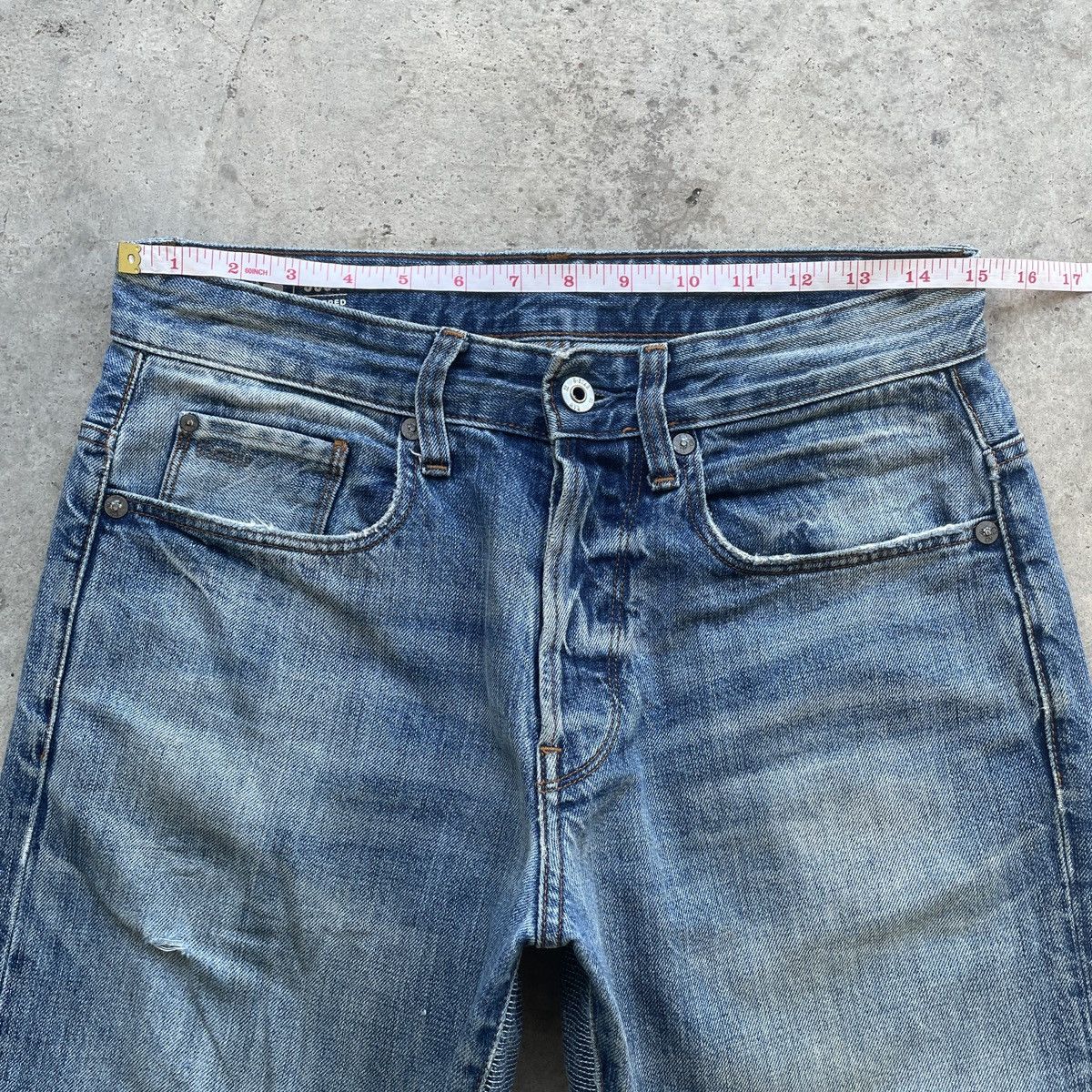 G-Star Rare🔥 G Star Raw Distressed Denim Jeans Pants Faded W30x32 Size US 30 / EU 46 - 6 Thumbnail