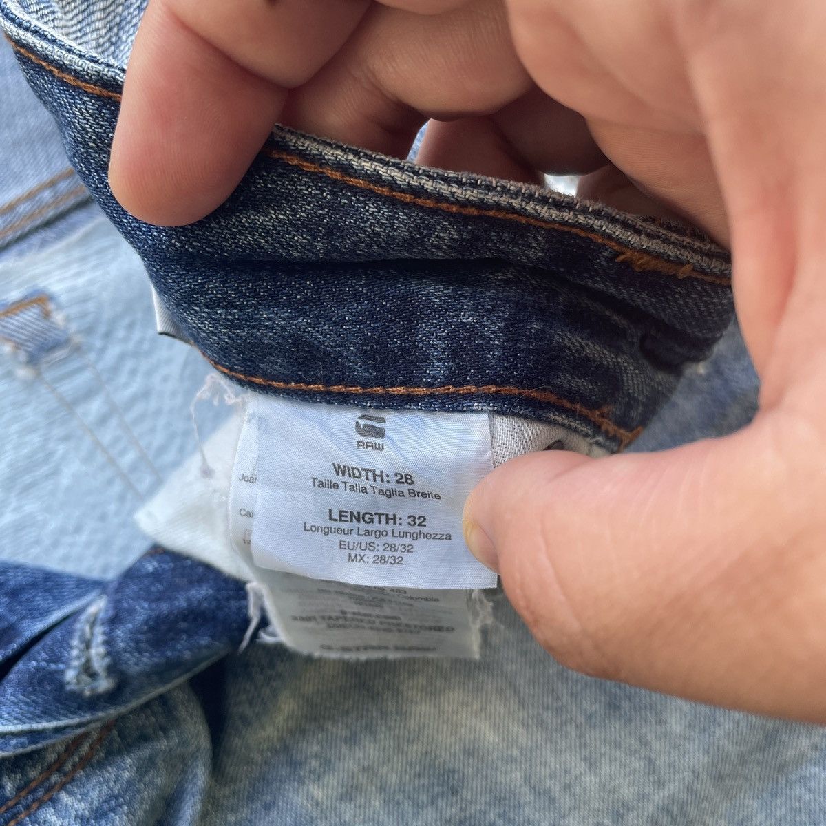 G-Star Rare🔥 G Star Raw Distressed Denim Jeans Pants Faded W30x32 Size US 30 / EU 46 - 8 Thumbnail