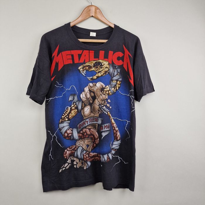 Vintage 1993 Metallica World tour Don't Tread on me Pushead | Grailed