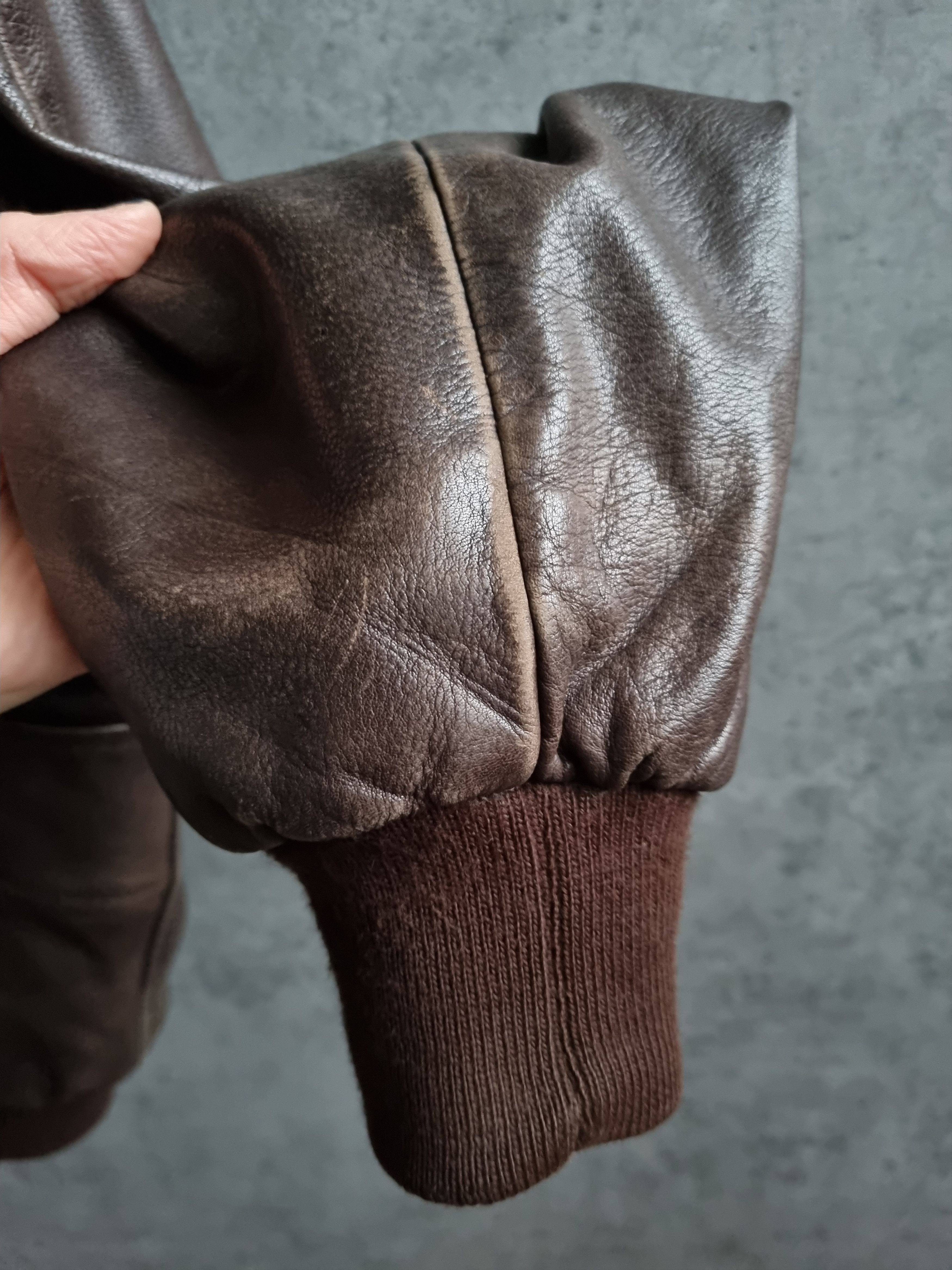 Genuine Leather 90s Biker Leather Jacket Size US M / EU 48-50 / 2 - 10 Thumbnail