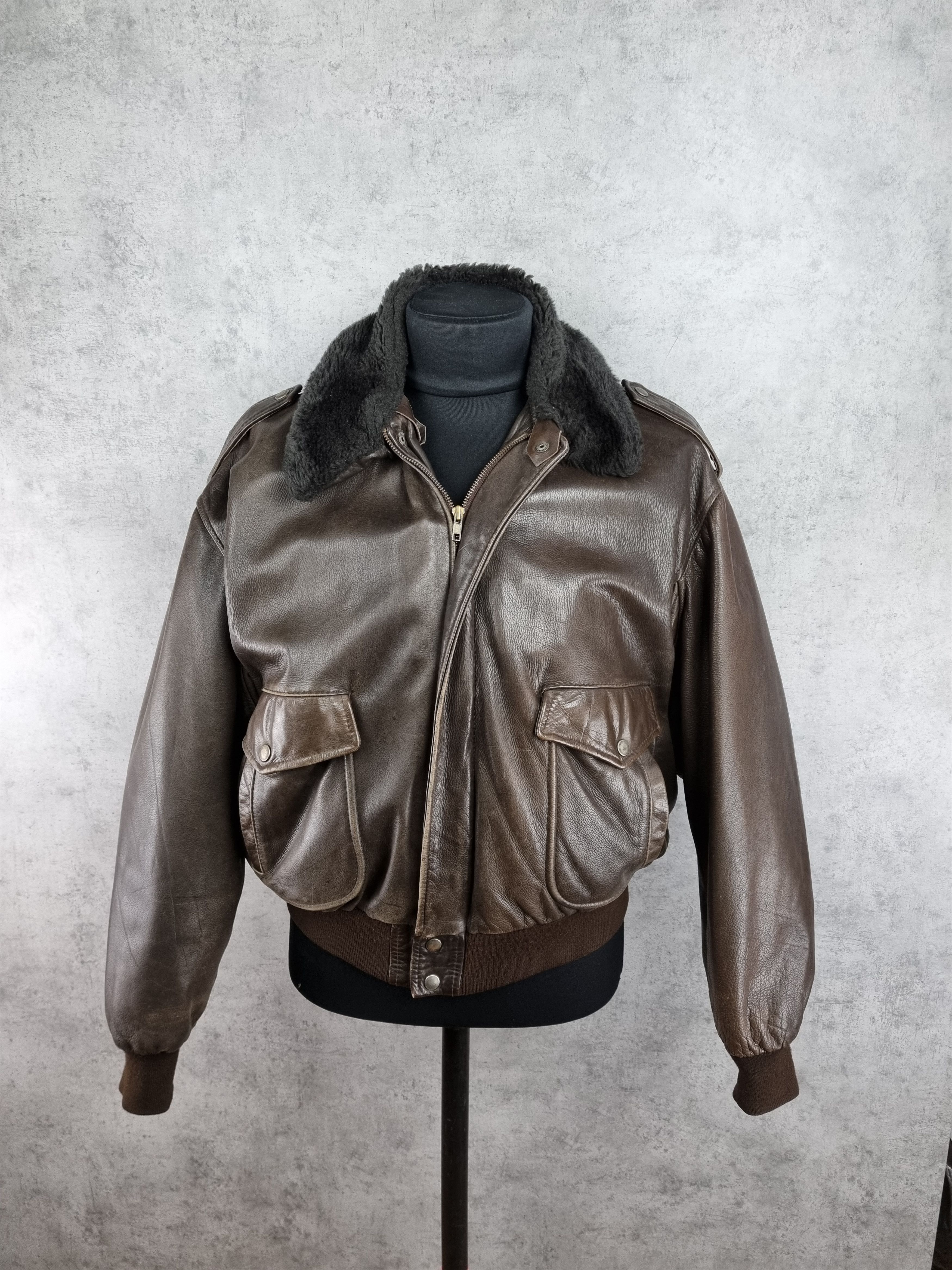 Genuine Leather 90s Biker Leather Jacket Size US M / EU 48-50 / 2 - 3 Thumbnail