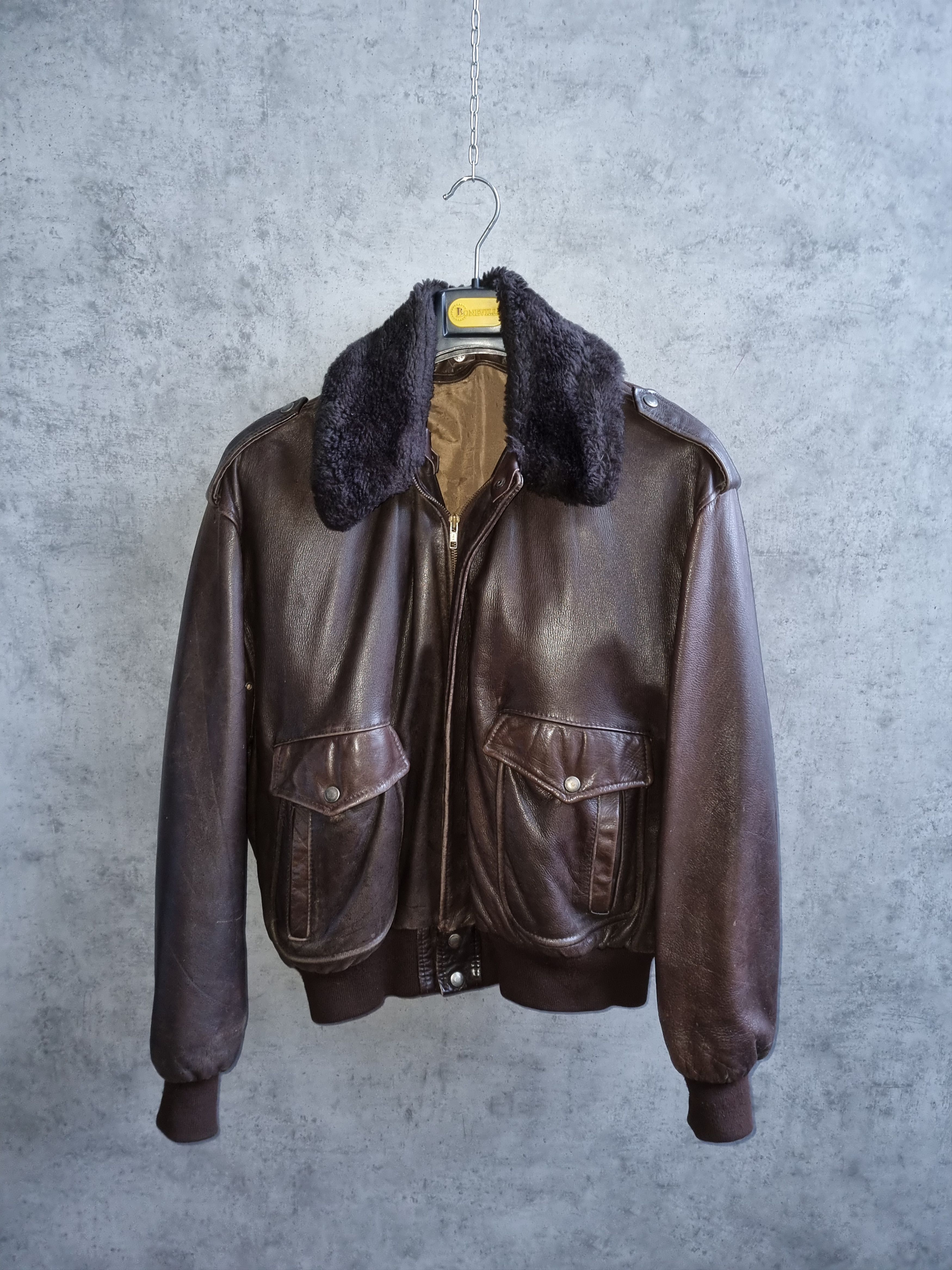 Genuine Leather 90s Biker Leather Jacket Size US M / EU 48-50 / 2 - 7 Thumbnail