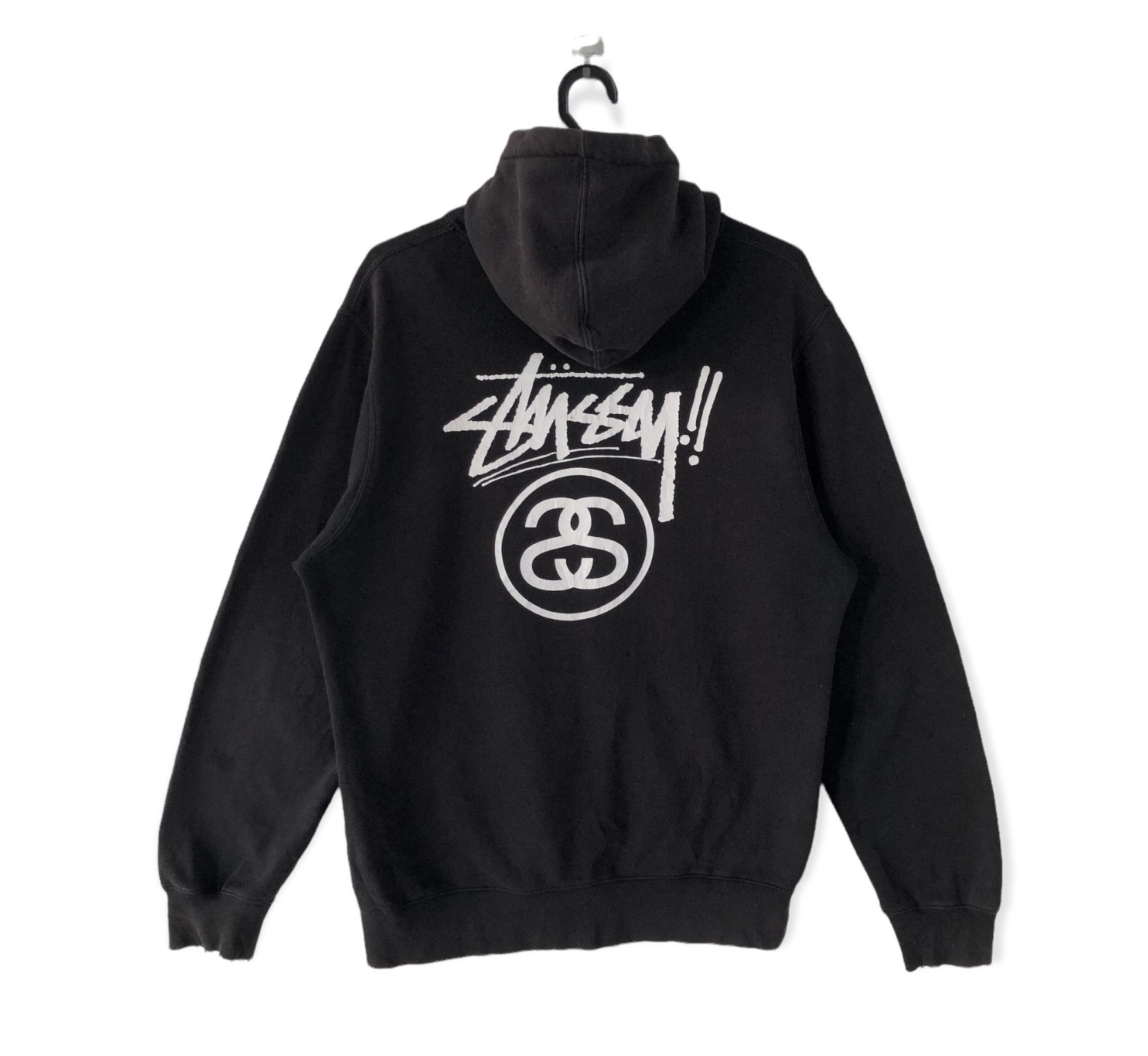 Stussy × Vintage VINTAGE DISTRESSED STUSSY BAGGY ZIPPER HOODIE MADE IN USA Size US M / EU 48-50 / 2 - 1 Thumbnail