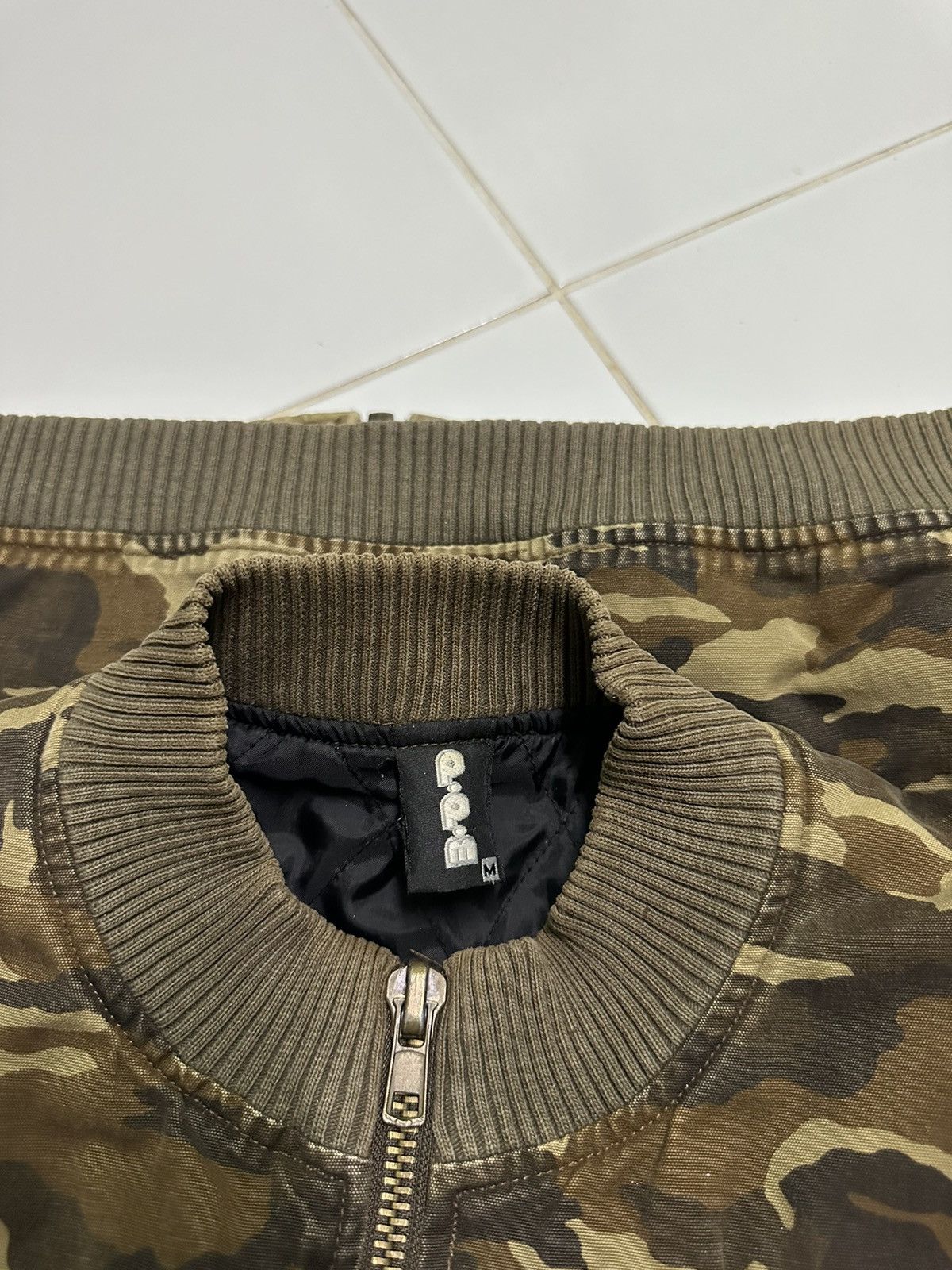 Vintage vintage P.P.M military camouflage bomber jacket Size US M / EU 48-50 / 2 - 3 Thumbnail