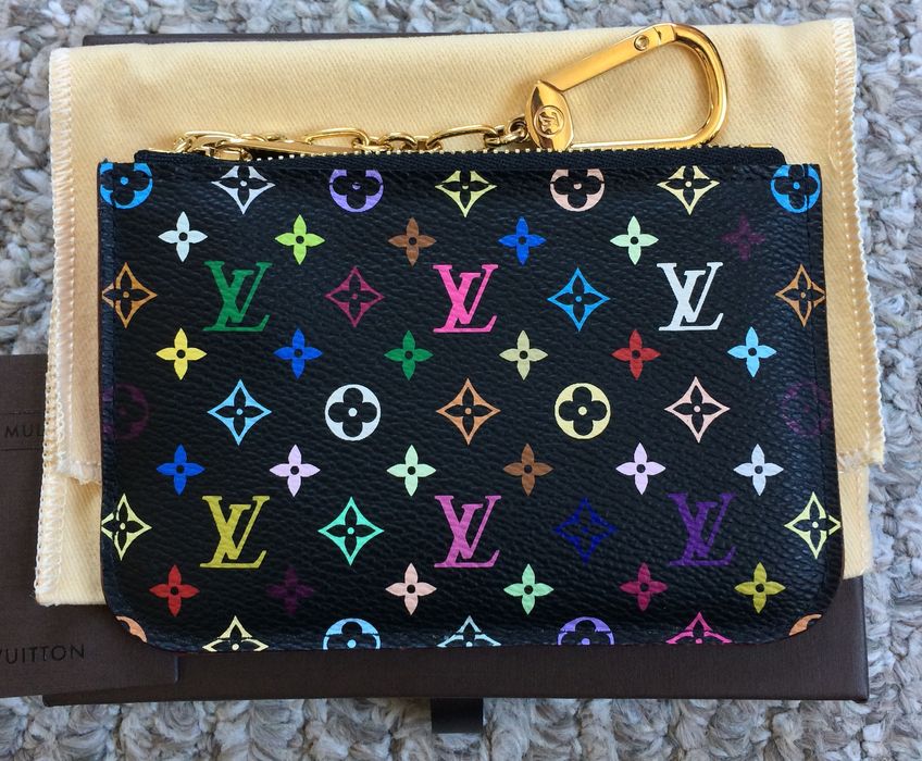 S/S 2003 Louis Vuitton x Takashi Murakami Multicolor Wallet + Accessories