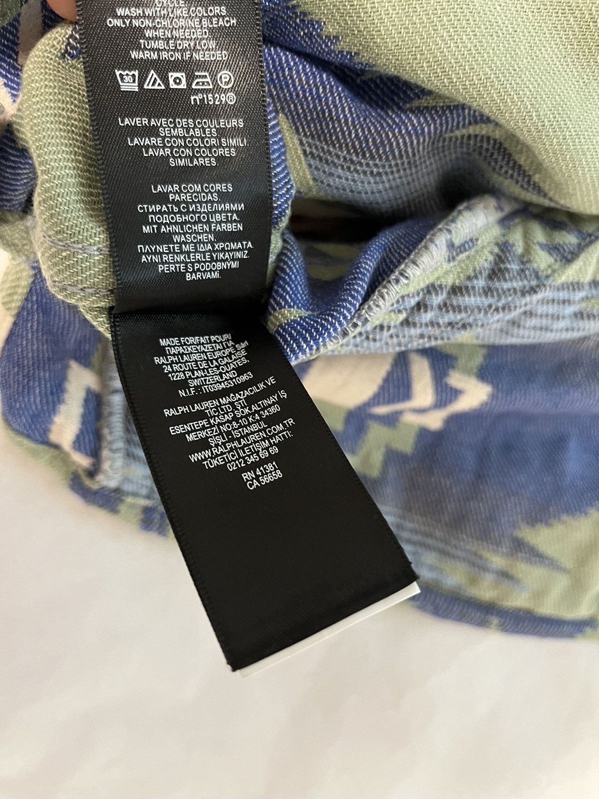 RRL Ralph Lauren RRL Brushed Jacquard Overshirt printed blouson jacket Cotton Size US XL / EU 56 / 4 - 20 Thumbnail
